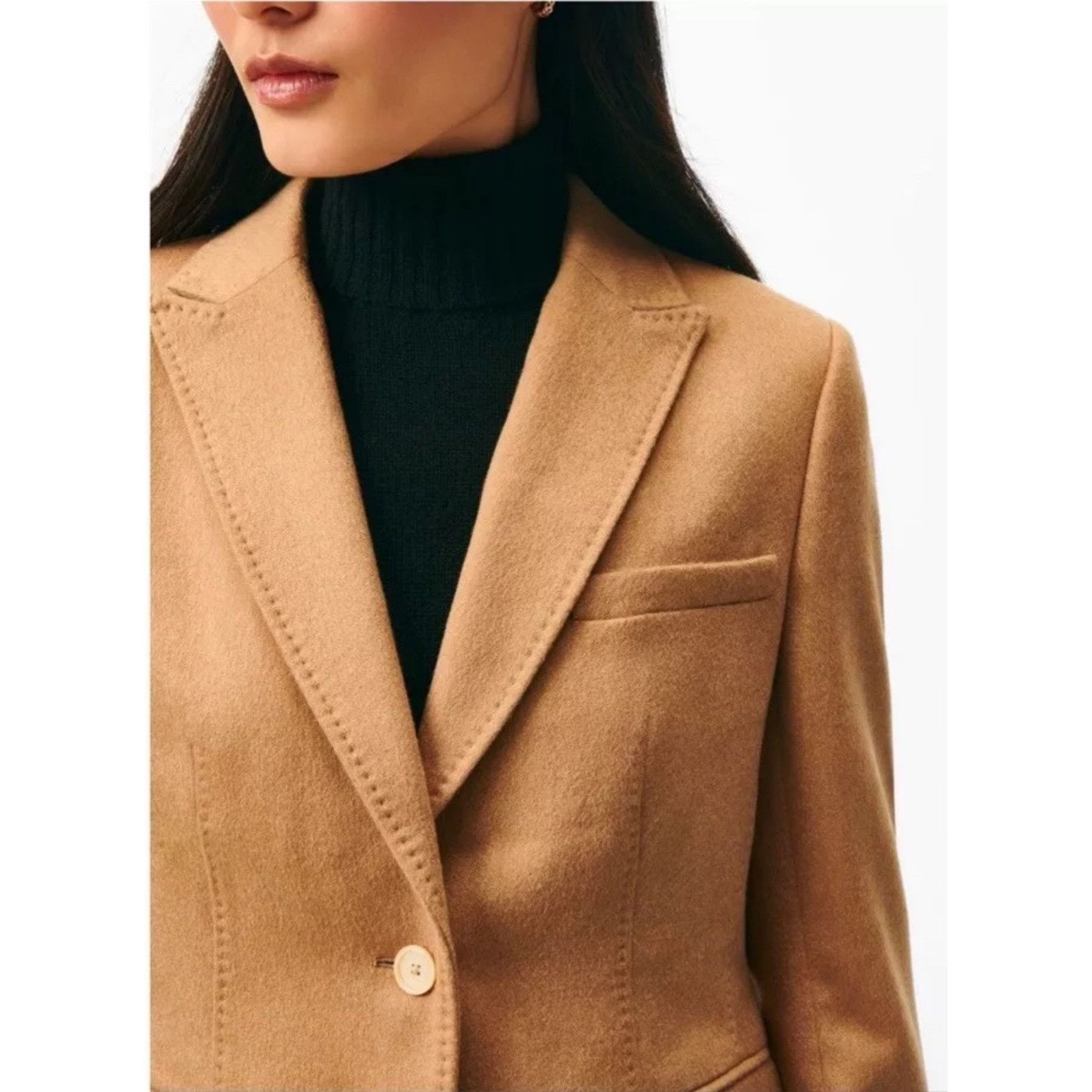 Brooks Brothers Brooks Brothers Women’s Italian fabric baby Camel hair Blaze Size M / US 6-8 / IT 42-44 - 3 Thumbnail
