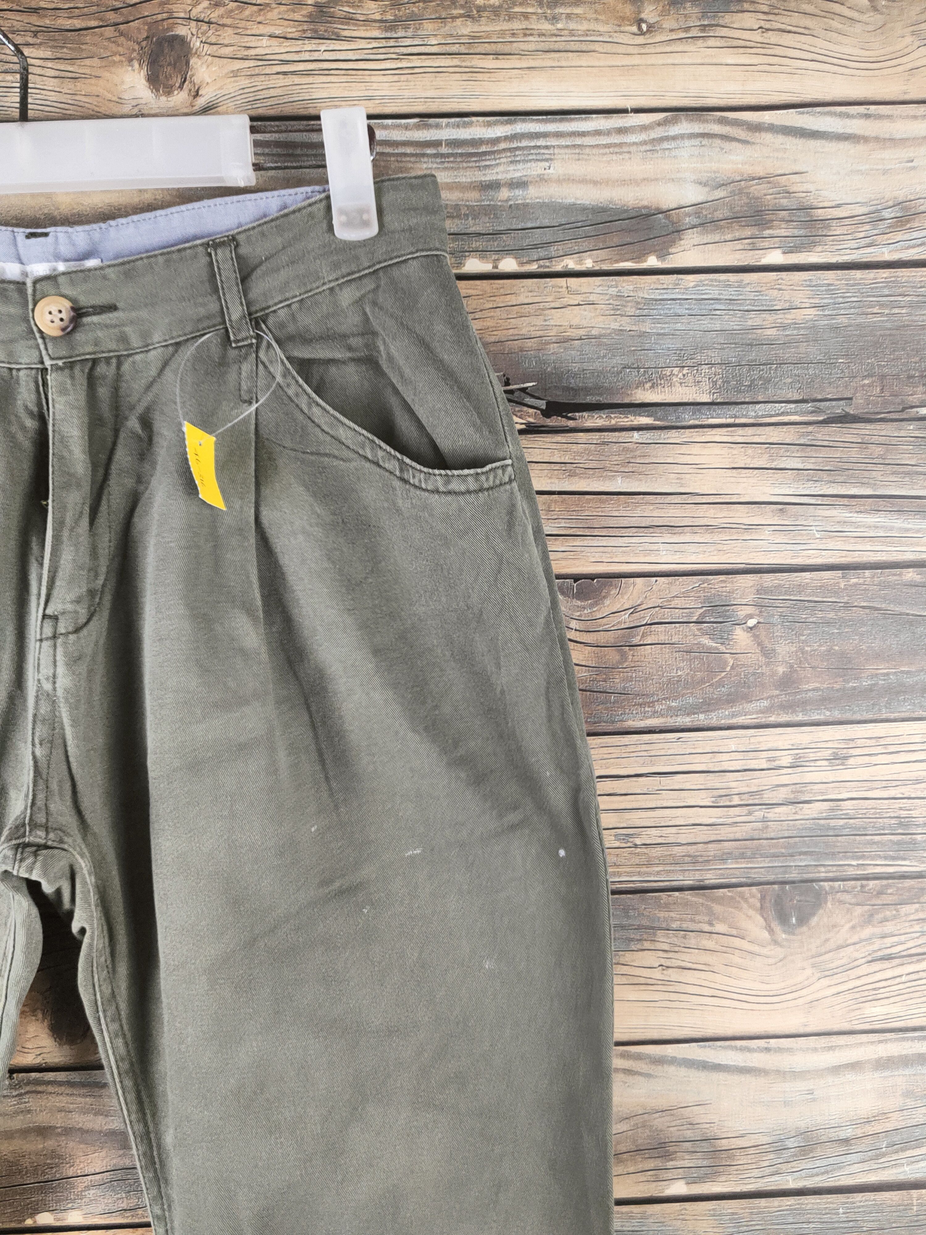 Japanese Brand DL Retro Girl Army Green Multipocket Casual Pants #46-316 Size 28" / US 6 / IT 42 - 5 Thumbnail