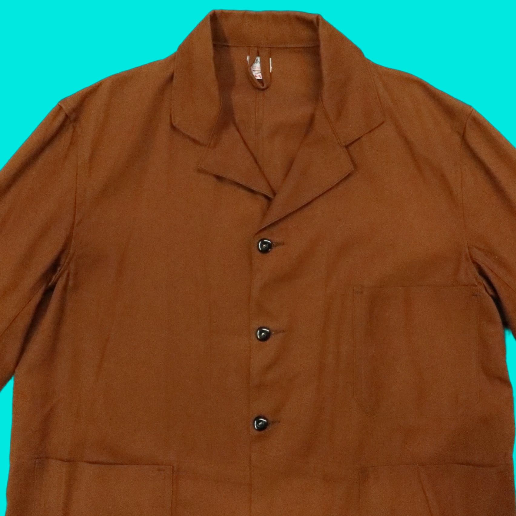 Vintage VINTAGE Rotherex Sanforized Work Jacket - 46, Brown, Cotton, Men's Jacket Size US S / EU 44-46 / 1 - 1 Thumbnail