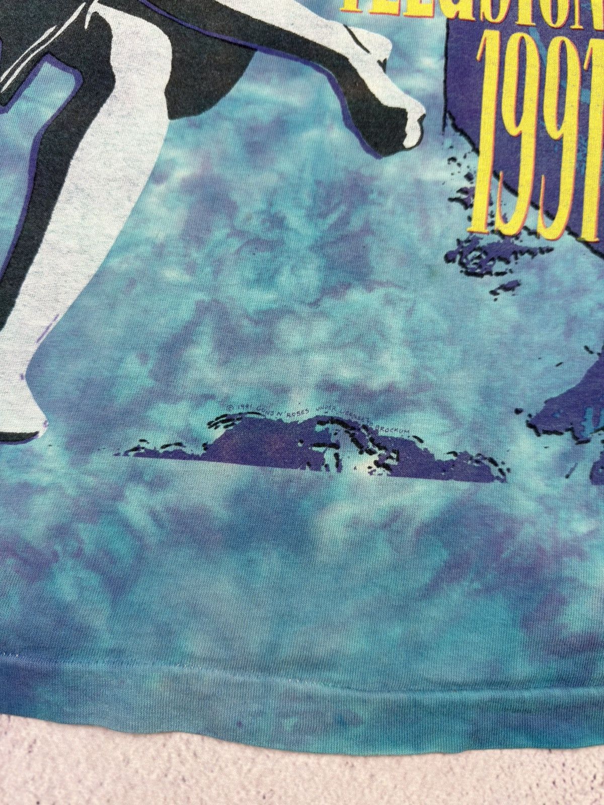 Liquid Blue 1991 Guns N' Roses Use Your Ilusion Tour Liquid Blue Tie Dye Size US XL / EU 56 / 4 - 14 Thumbnail