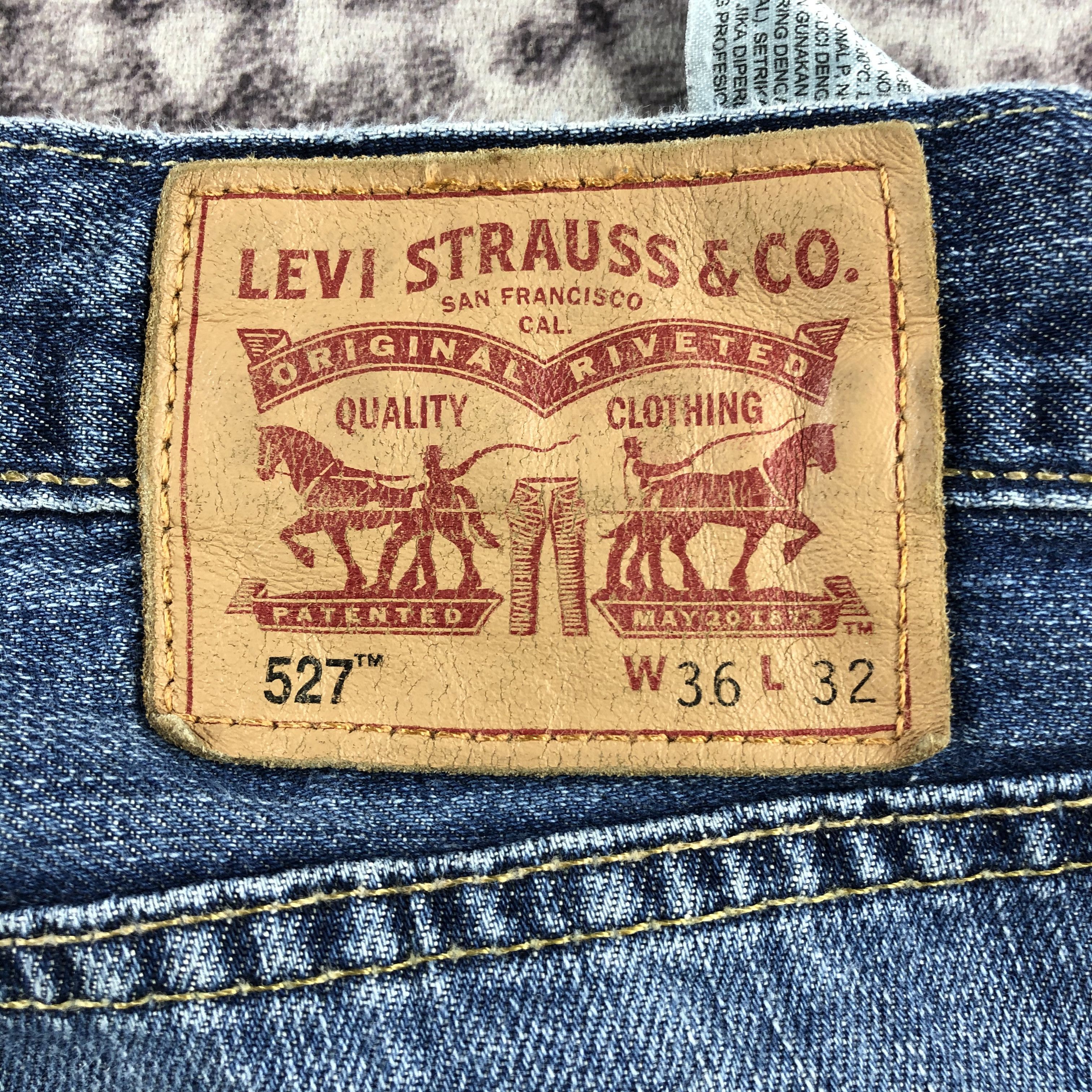 Levi's × Vintage Vintage Blue Wash Levis 527 Flare Jeans-JM2855 Size US 37 - 7 Thumbnail