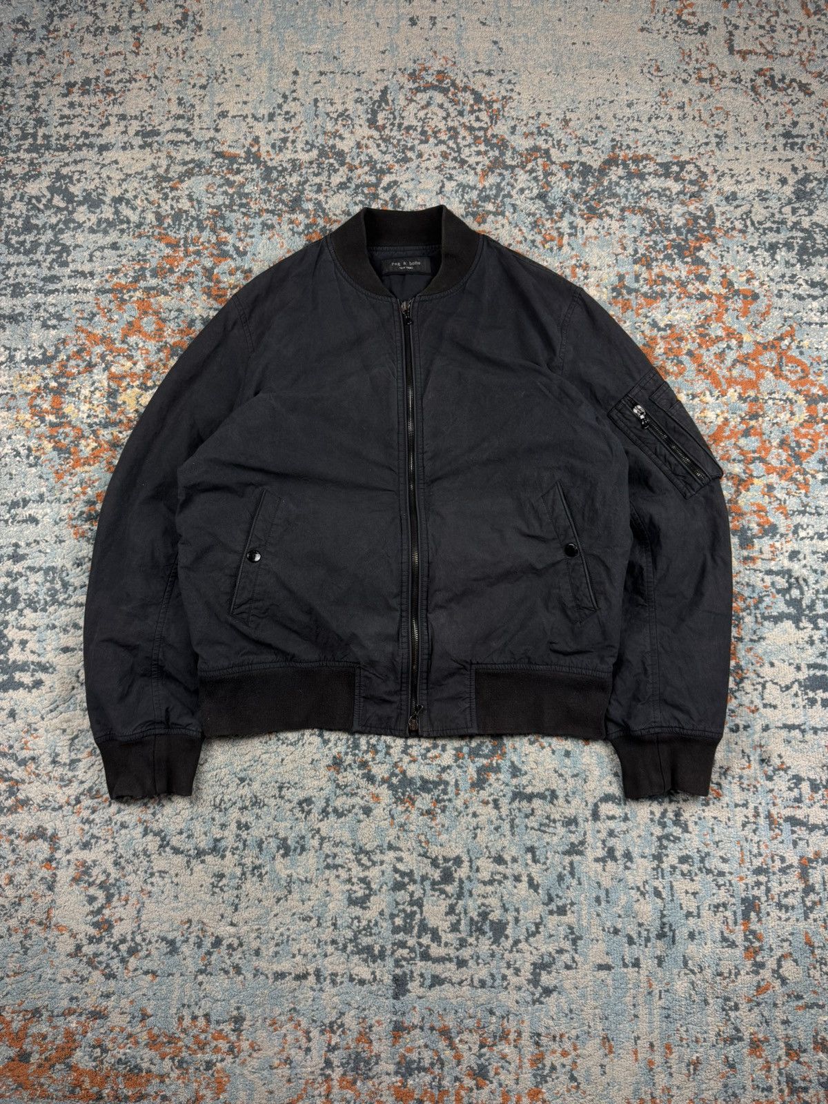Rag & Bone Rag & Bone MA-1 flyers bomber jacket Size US L / EU 52-54 / 3 - 1 Thumbnail