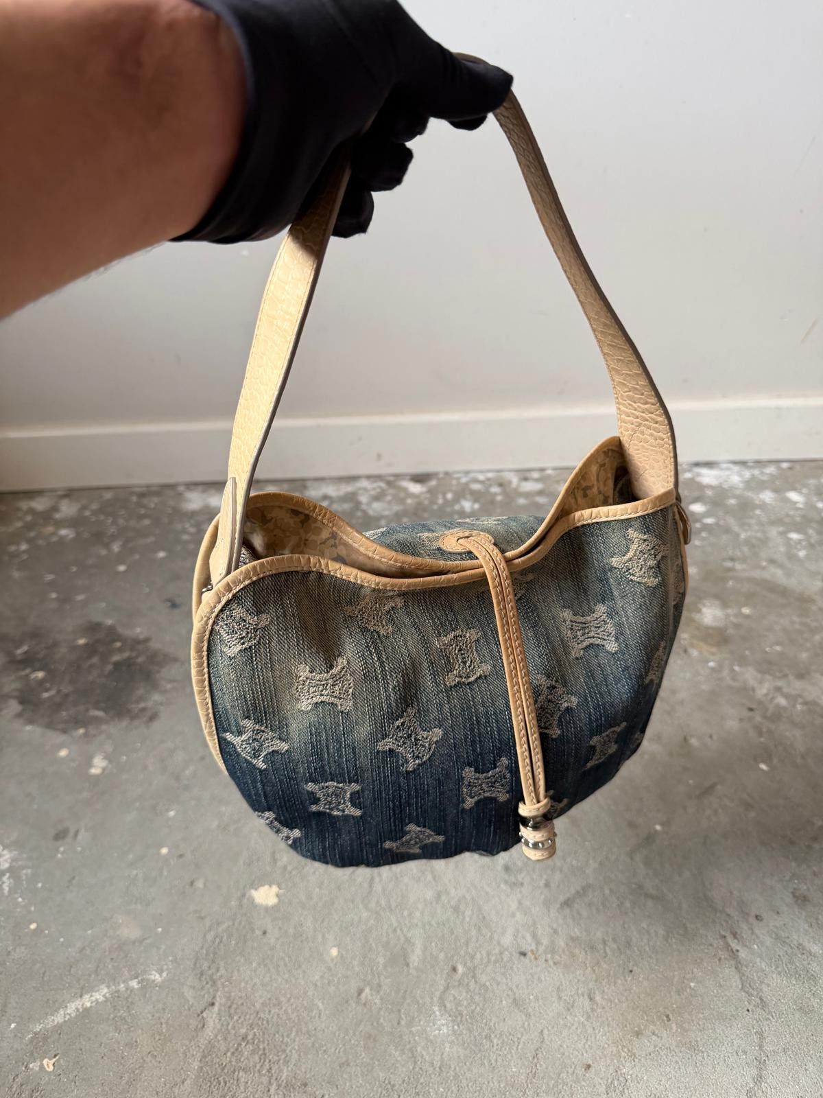 Celine Celine Macadam Bittersweet Denim Shoulder Bag Gradient Size ONE SIZE - 6 Thumbnail