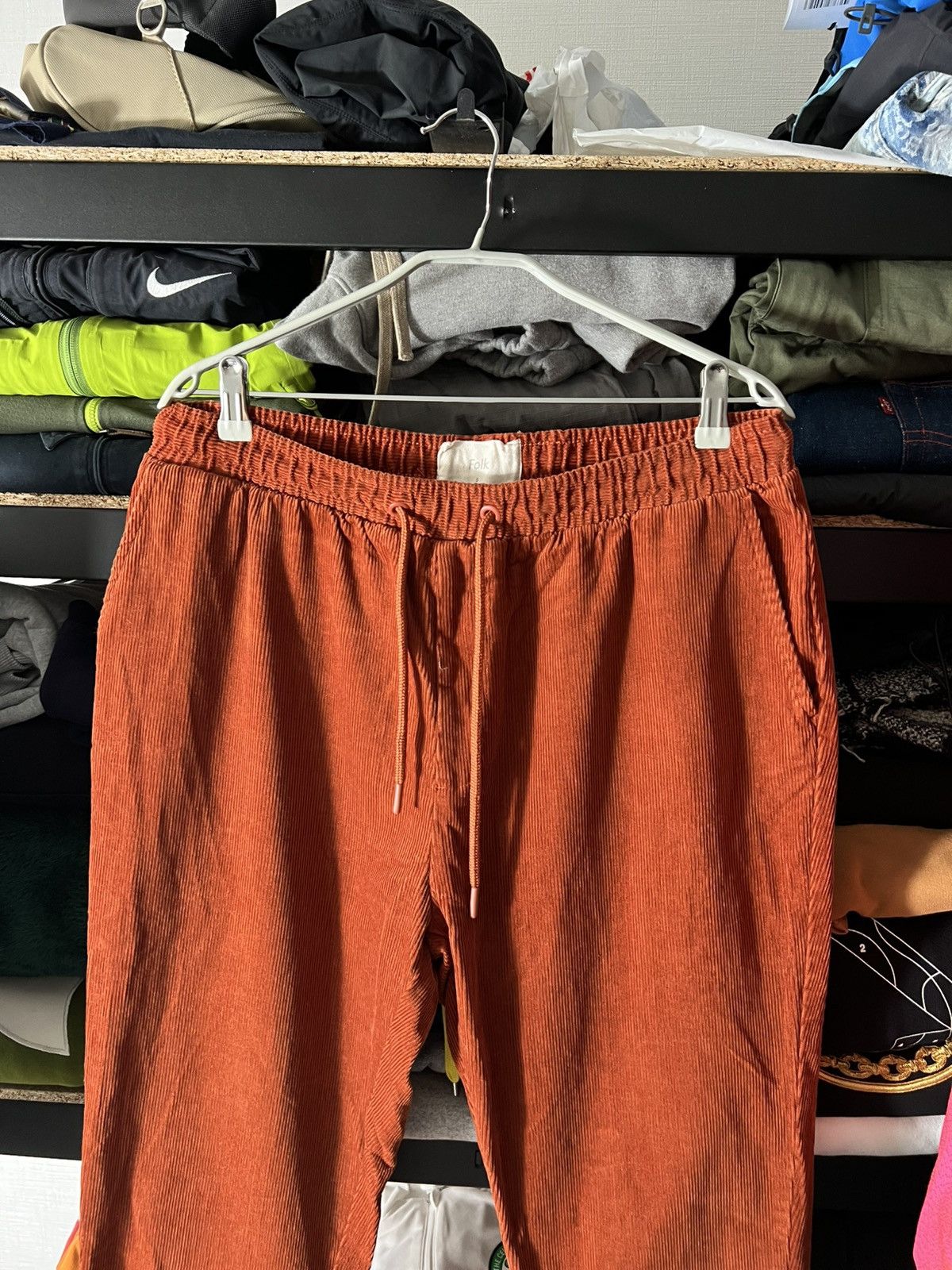 Folk 🍑 Folk Corduroy Chino Pants — Rust Orange — Size 5 (≈ W34) Size US 34 / EU 50 - 2 Thumbnail