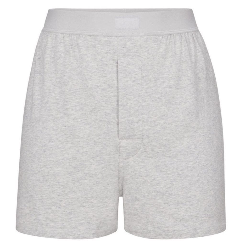 SKIMS Skims Boyfriend Loose Boxer Short Light Heather Grey XXS Size 24" / US 00 / IT 34 - 11 Thumbnail
