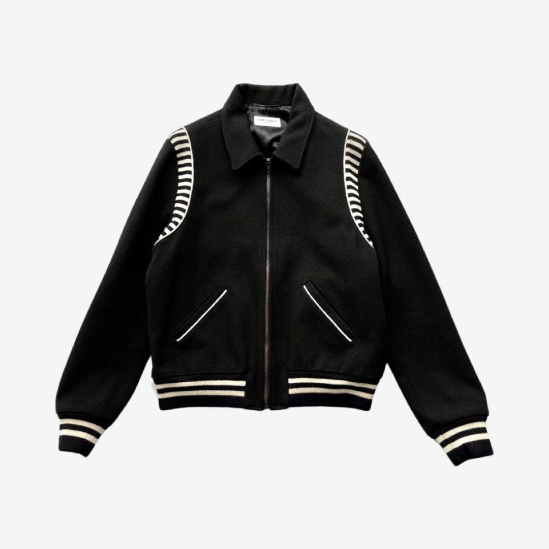 Saint Laurent Paris *2016* Saint Laurent Paris Zebra Teddy Sz. 50 Size US M / EU 48-50 / 2 - 1 Thumbnail