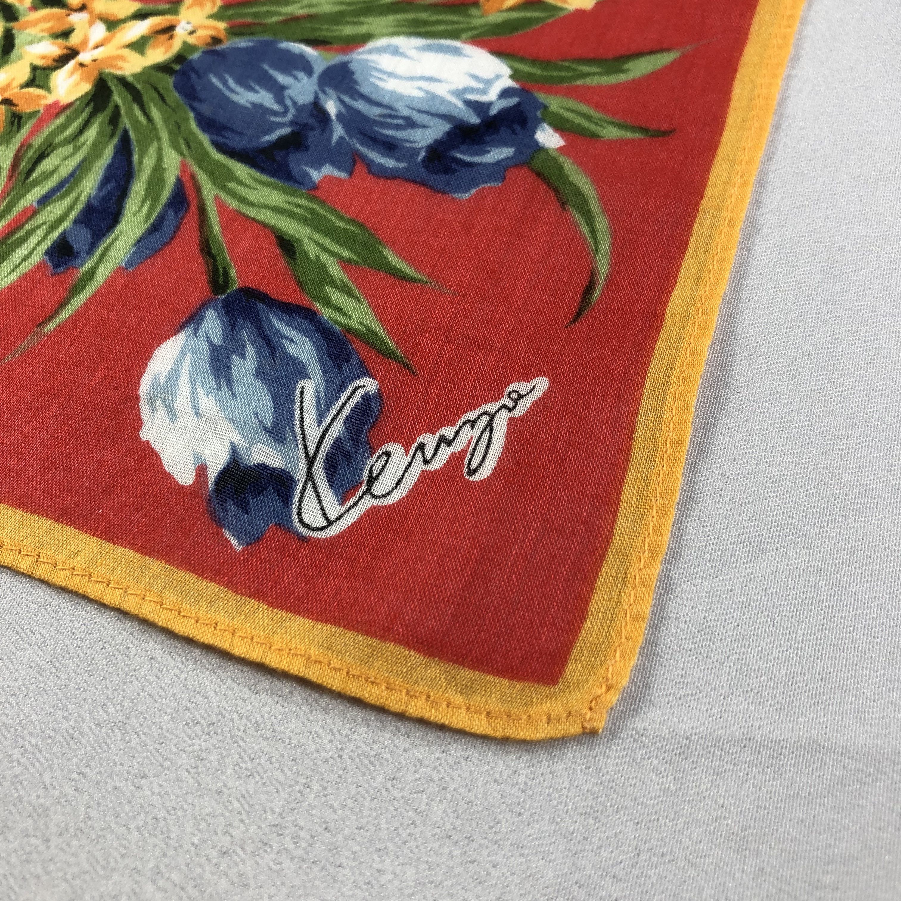 Japanese Brand × Kenzo × Vintage Kenzo Handkerchief Neckerchief Bandana H1652 Size ONE SIZE - 4 Thumbnail