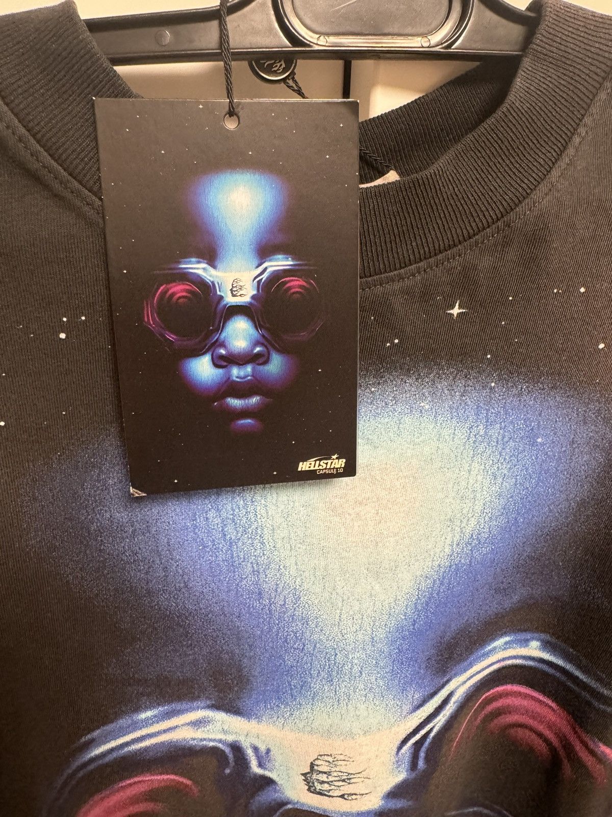 HELLSTAR Hellstar Goggle T-shirt 'black/blue' Size US M / EU 48-50 / 2 - 5 Thumbnail