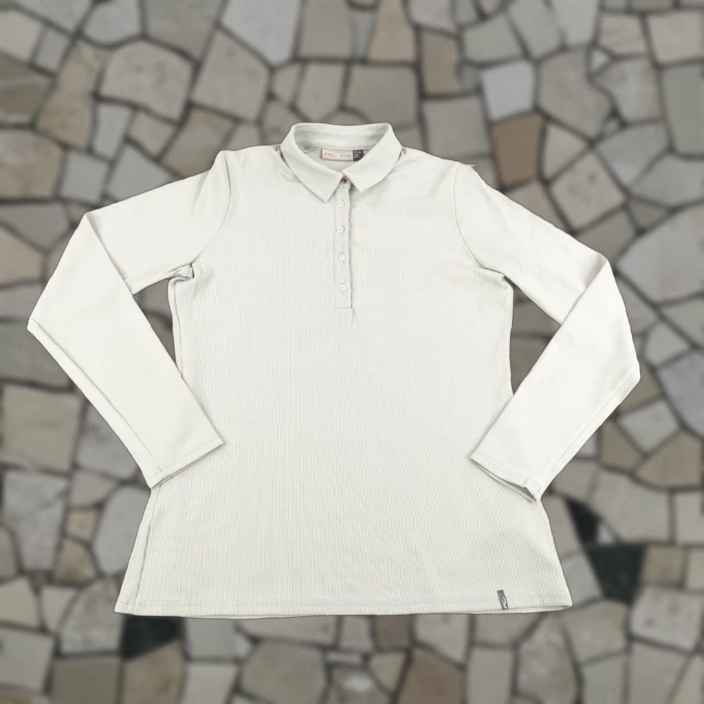 KJUS Vintage KJUS Polo Shirt Women Large Gray Short Sleeve Casual Breathable 90s Size L / US 10 / IT 46 - 1 Thumbnail