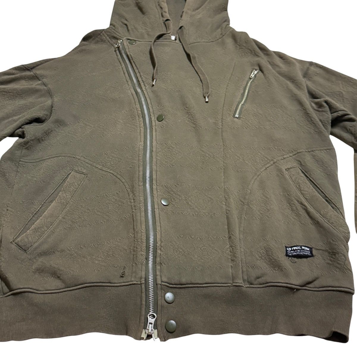 Final Home 90's Final Home Asymmetrical zipper hoodie Size US L / EU 52-54 / 3 - 9 Thumbnail