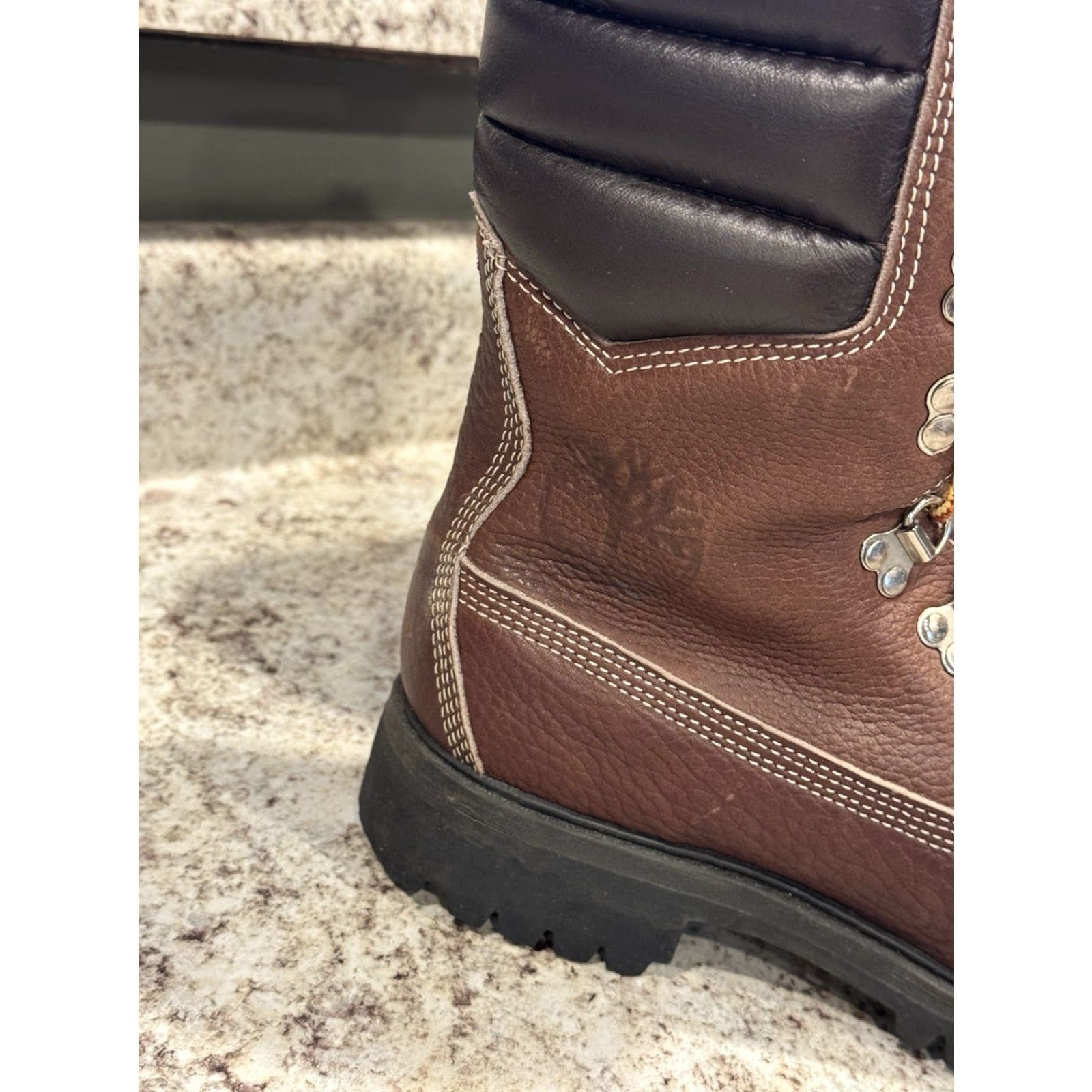 Timberland VINTAGE Timberland Super Boot Mens 7 Leather Brown USA 90s Hip Hop M Boots Size US 7 / EU 40 - 2 Thumbnail