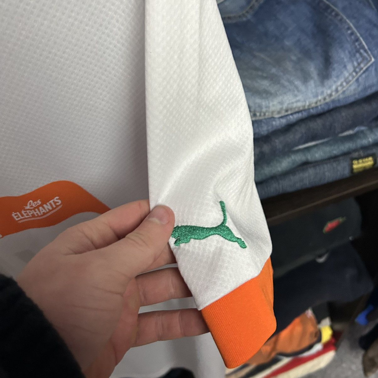 Puma Mens Cote Divoire Ivory Coast 2022 home soccer jersey sizeXL Size US XL / EU 56 / 4 - 9 Thumbnail