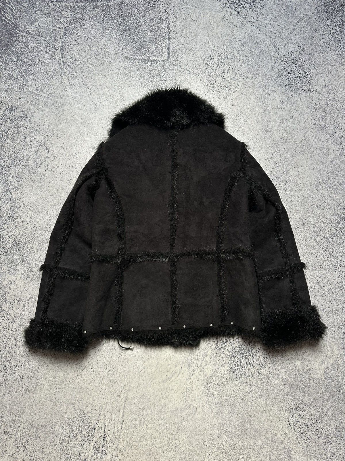 If Six Was Nine Vintage 90s Balmain Faux Fur Coat Women Y2K Awant Garde Size S / US 4 / IT 40 - 5 Thumbnail