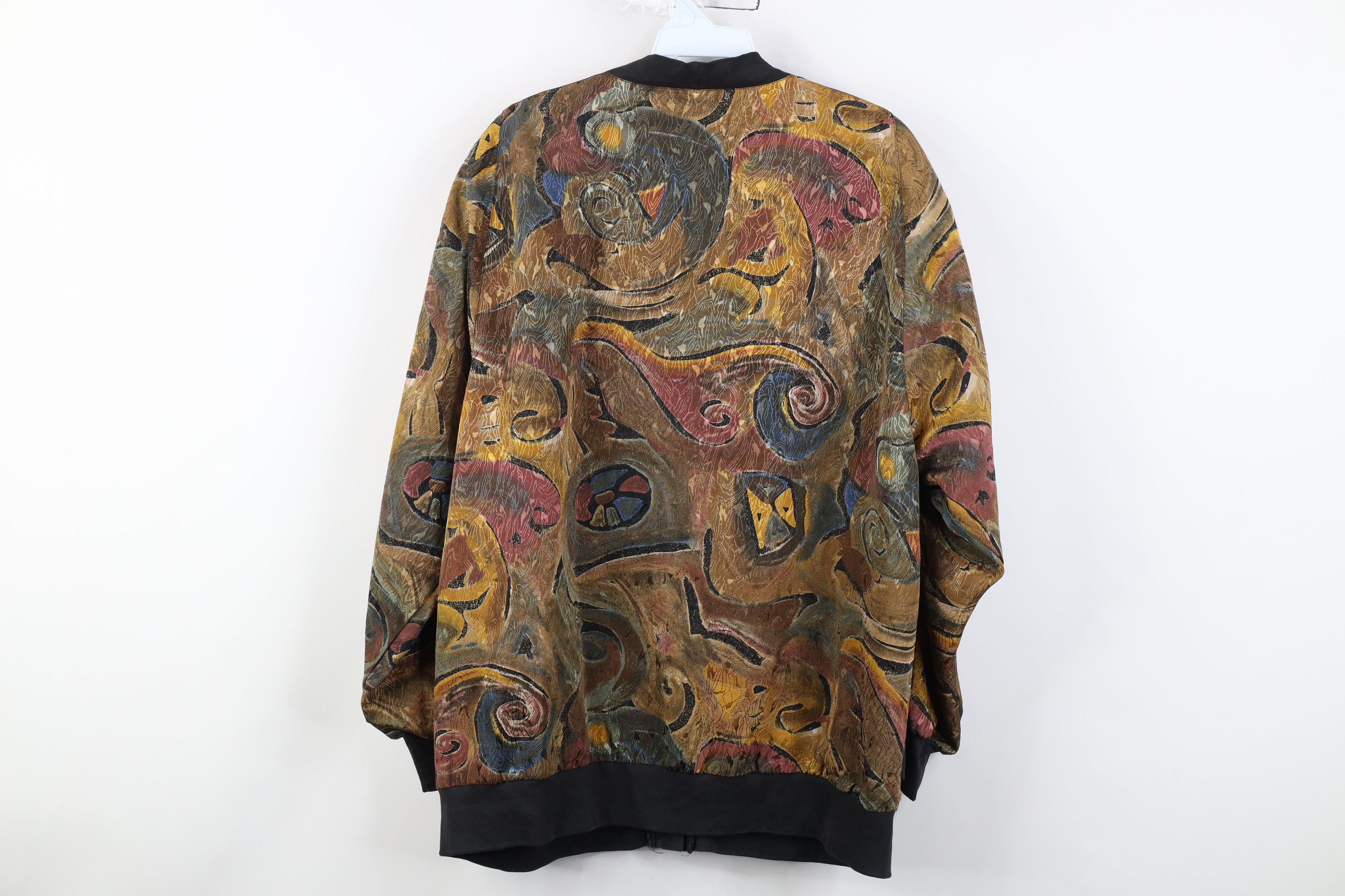Vintage Vintage 90s Streetwear Geometric Art Cardigan Sweater Size M / US 6-8 / IT 42-44 - 10 Thumbnail