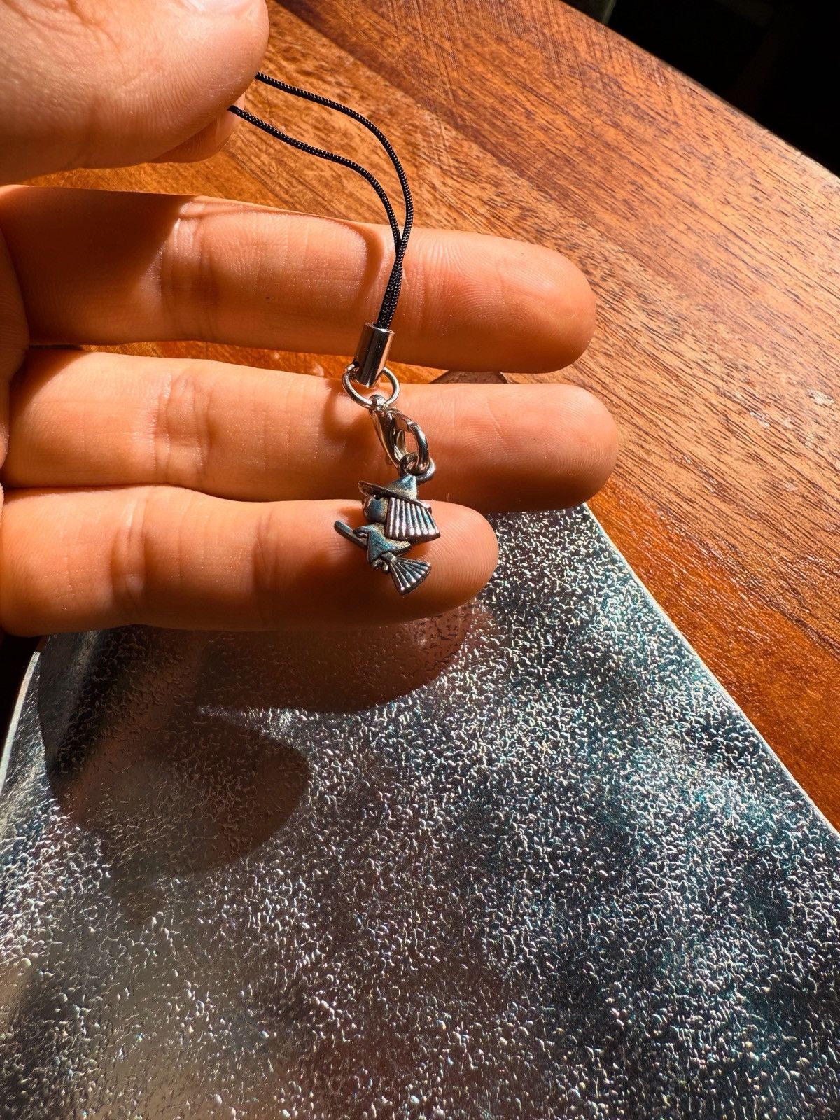 Other Mini Witch-on-Broomstick Phone Charm – Spooky Silver Size ONE SIZE - 3 Thumbnail