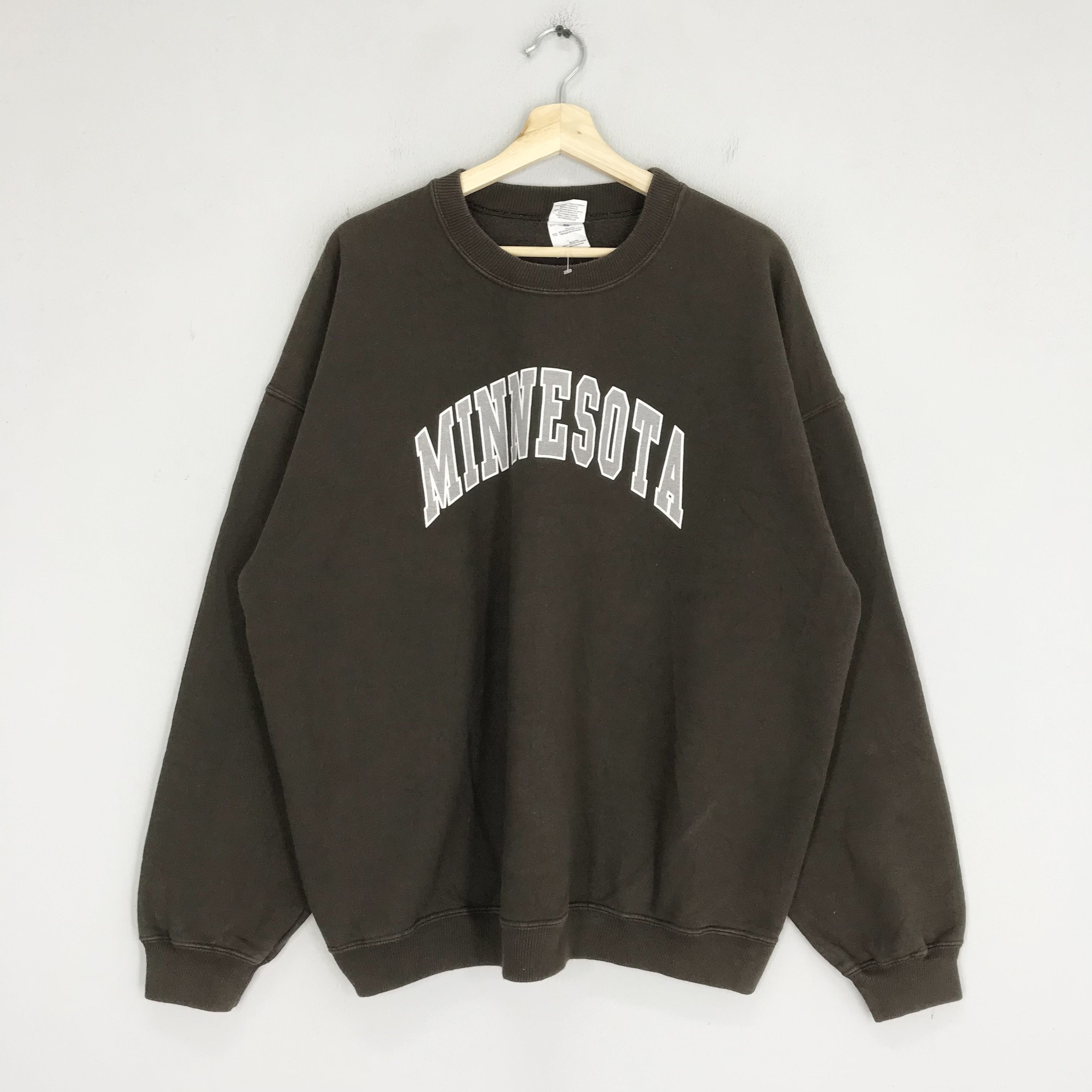 Vintage Vintage Y2K Minnesota State Brown Sweatshirt - 366 - 366 Size US XL / EU 56 / 4 - 1 Thumbnail