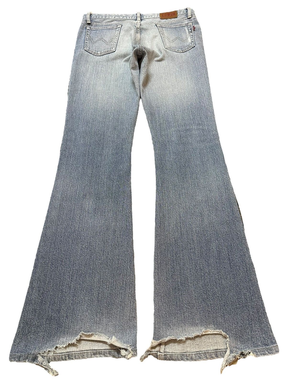 Edwin Vintage Edwin 800 Low Rise Faded Wash Style Flare Jeans Size US 31 - 2 Thumbnail