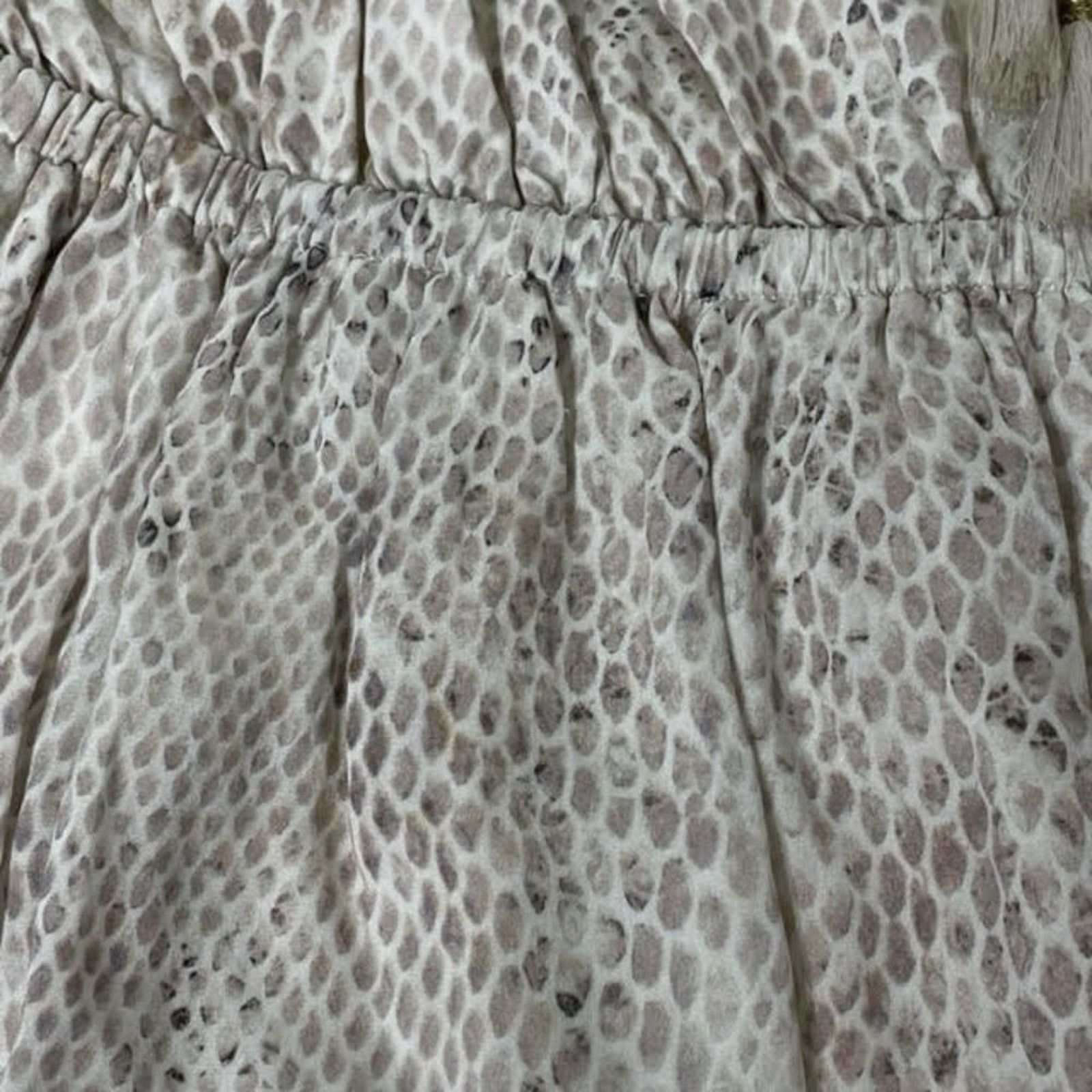 Other TJD Snakeskin Gray White Ombré Off Shoulder Peasant Dress Size M / US 6-8 / IT 42-44 - 10 Thumbnail