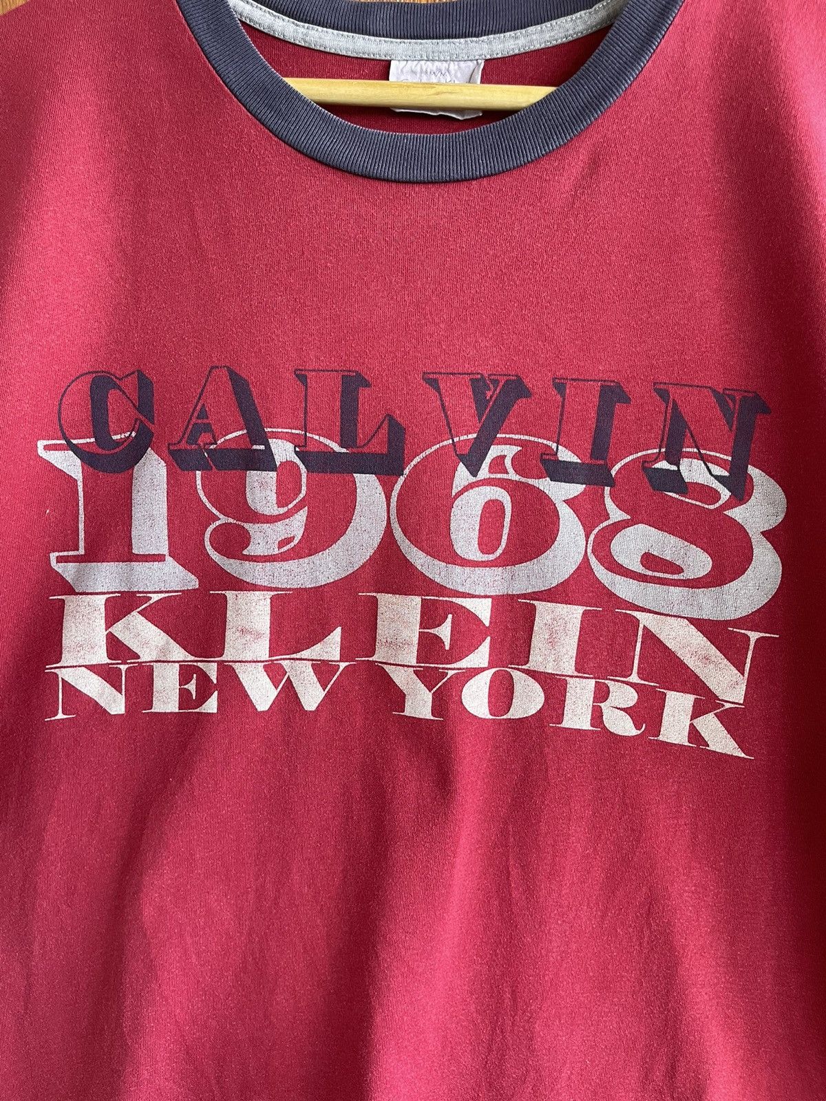 Calvin Klein × Vintage Vintage’90s🔥CALVIN KLEIN🔥New York Faded Tshirt Size US M / EU 48-50 / 2 - 4 Thumbnail