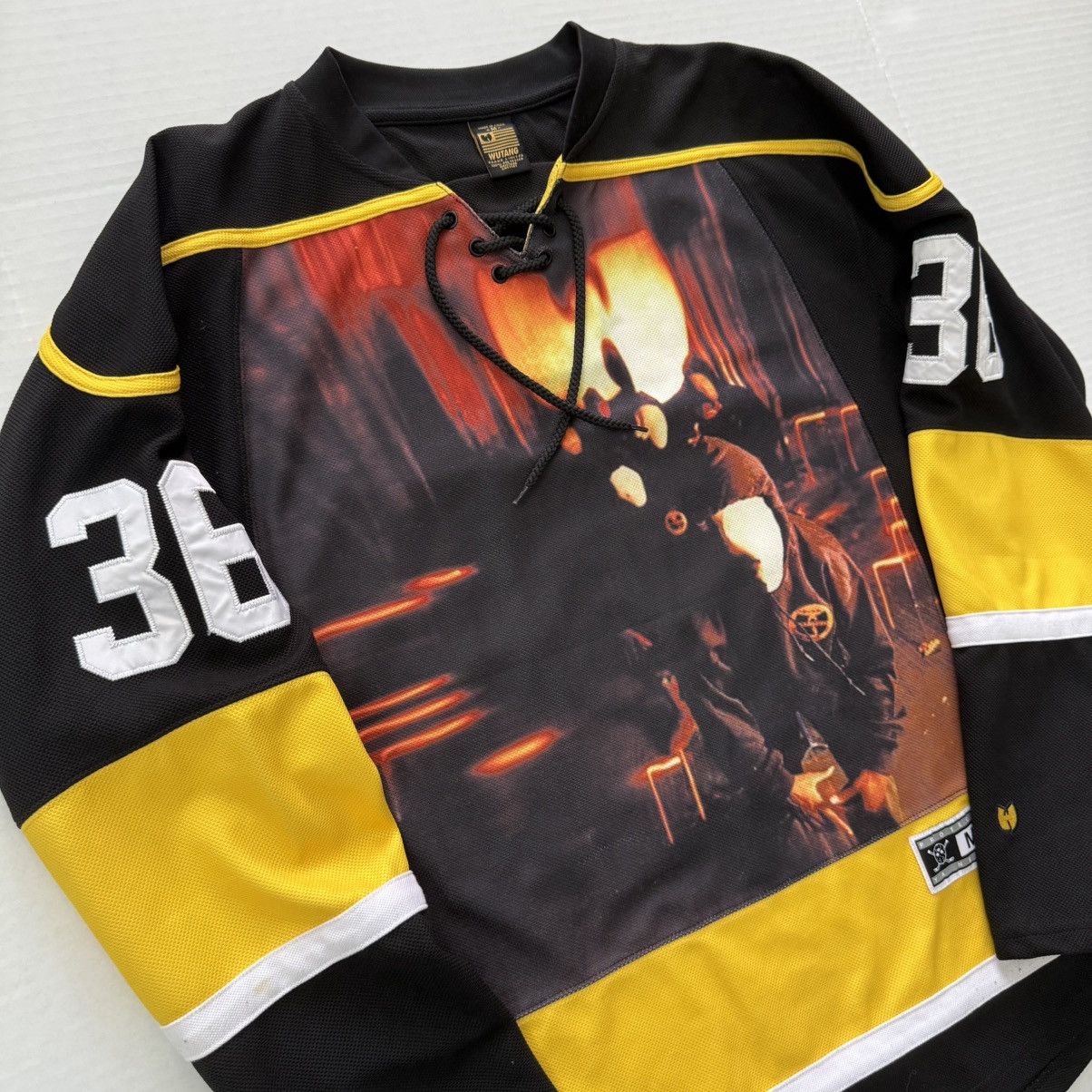 Wu-Tang Clan 🔴Wu-Tang Hockey Jersey Size Medium Wu-Wear Rare Raekwon Gza Size US M / EU 48-50 / 2 - 12 Thumbnail