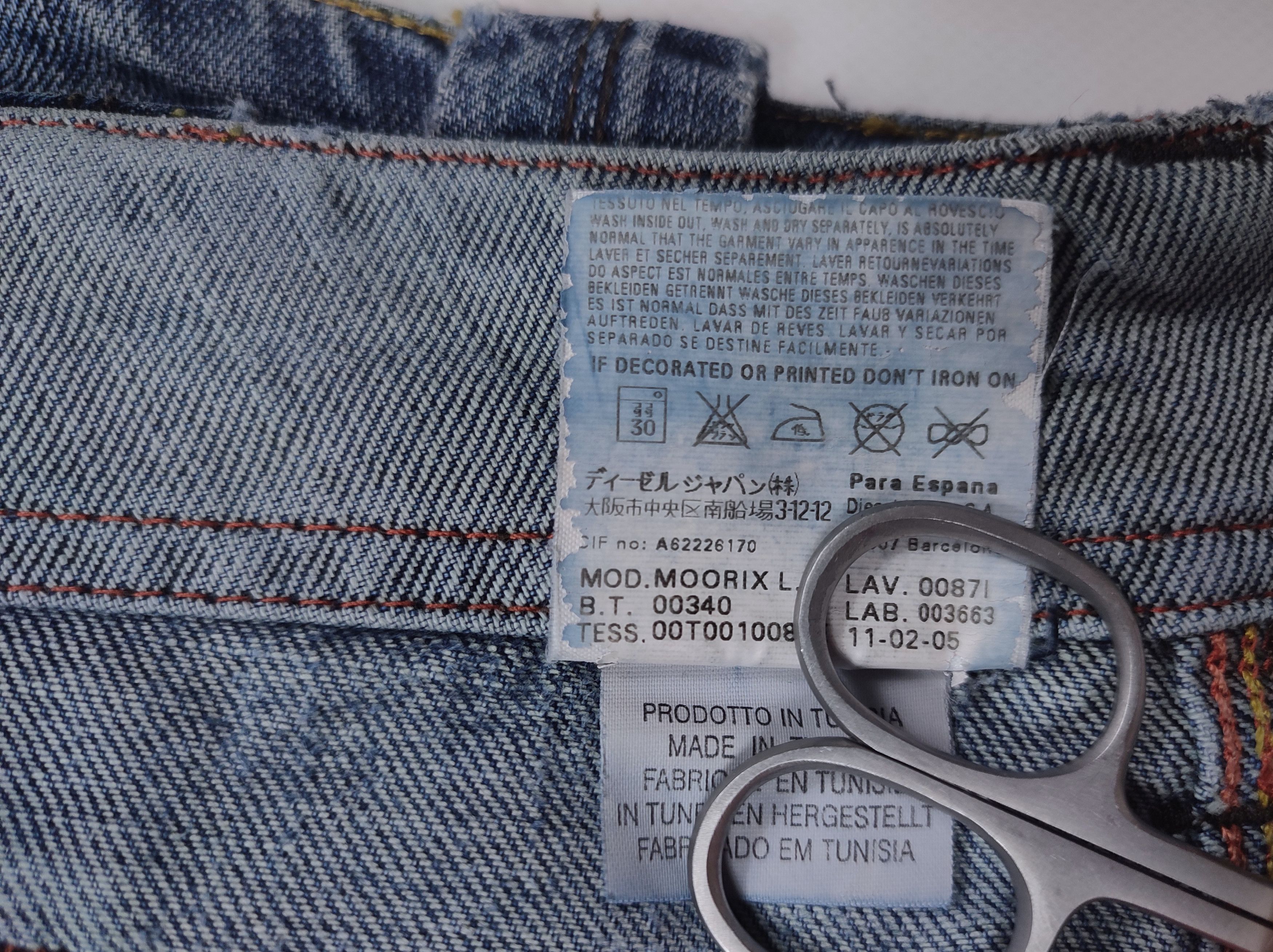 Diesel Diesel Moorix Washed Straight Damaged Denim Pants Size US 30 / EU 46 - 20 Thumbnail