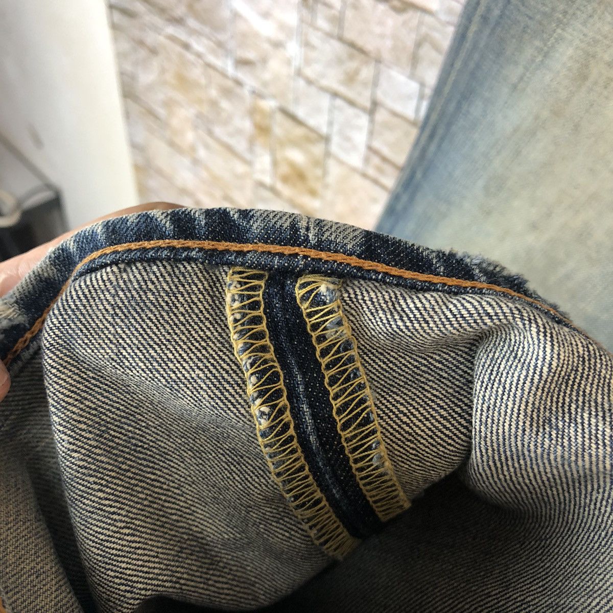 Levi's 707 Levis Blue vintage ripped Distressed Denim Pants #A588 Size US 29 - 15 Thumbnail