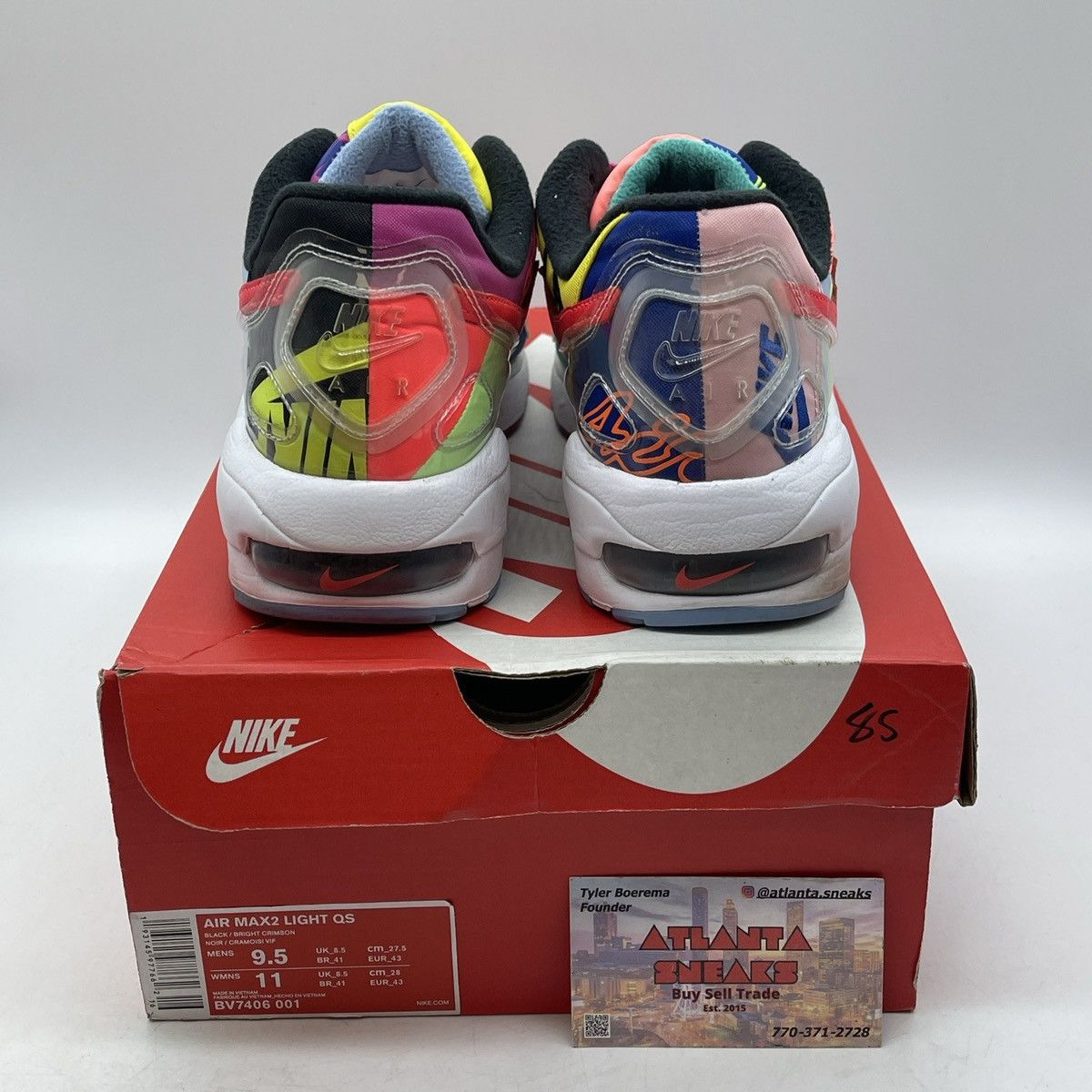 Nike Atoms x air max 2 light logos Size US 9.5 / EU 42-43 - 3 Thumbnail