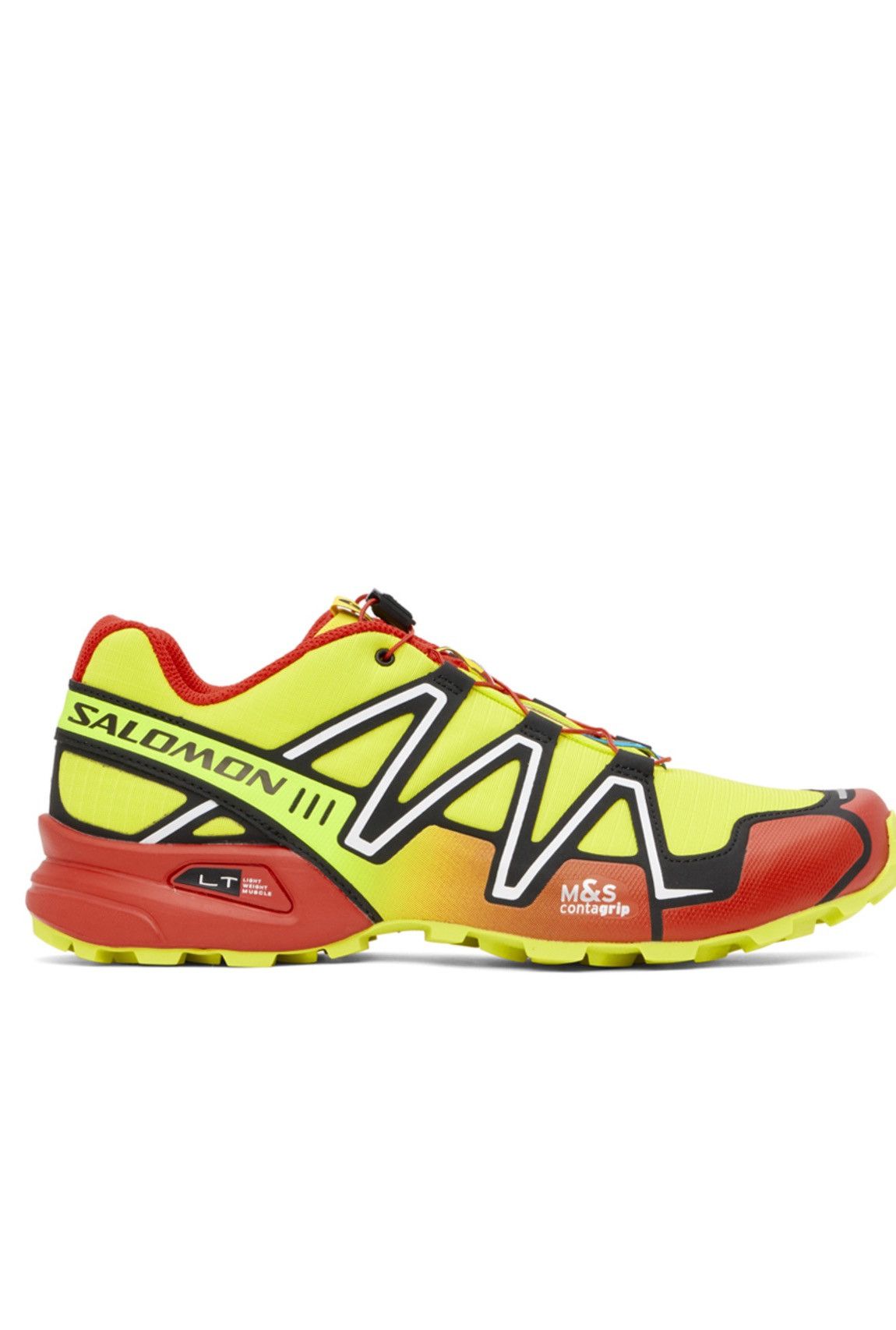 Salomon SALOMON Yellow & Red Speedcross 3 Sneakers Size US 9.5 / EU 42-43 - 2 Thumbnail