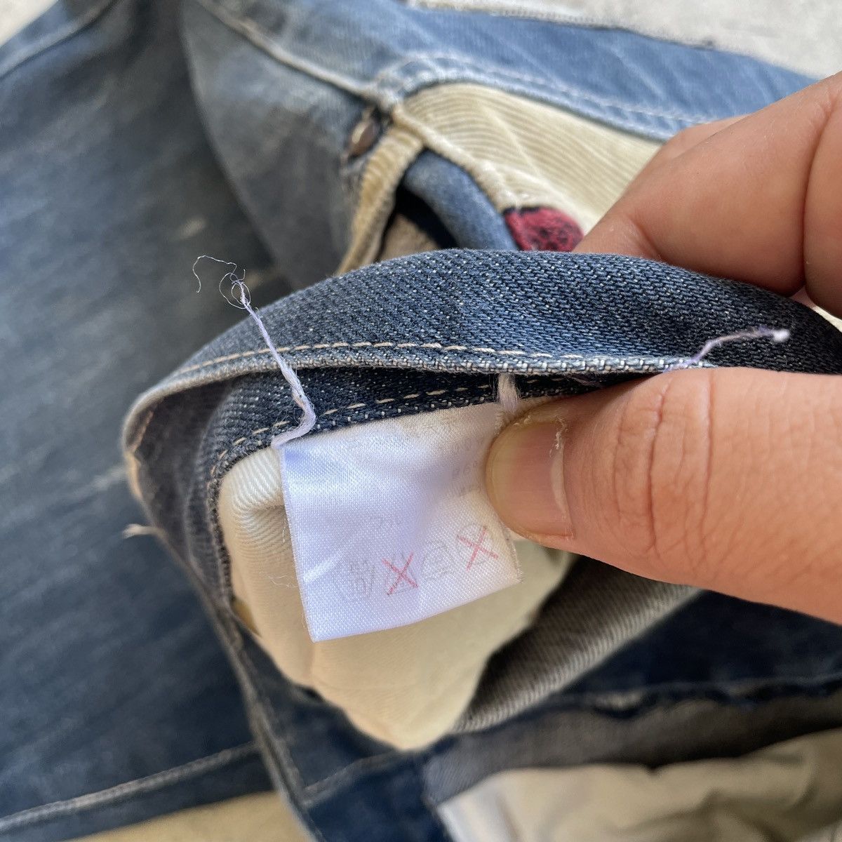 Japanese Brand × Jean × Vintage Vintage Concave Attempt Rare Designs Denim Pants Jeans W33 Size US 33 - 8 Thumbnail