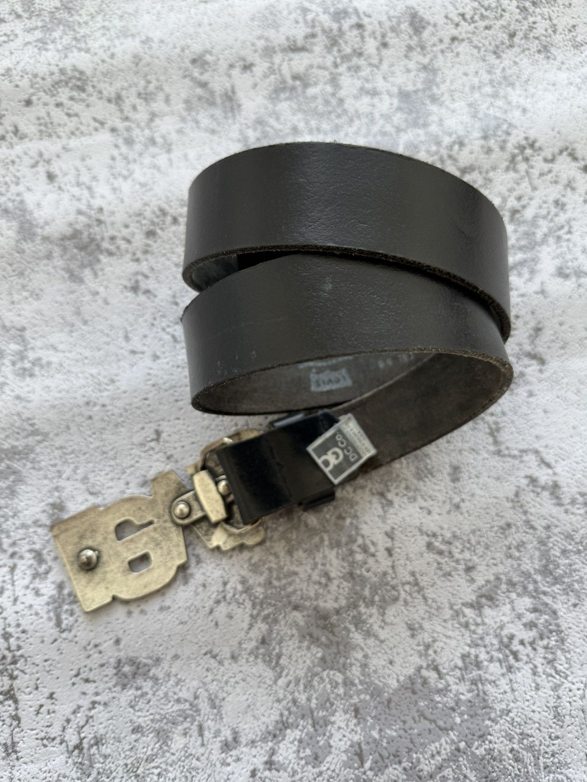 Levi's × Levi's Vintage Clothing × Vintage Vintage Levi’s Big Logo Rare Leather Belt Size ONE SIZE - 4 Thumbnail