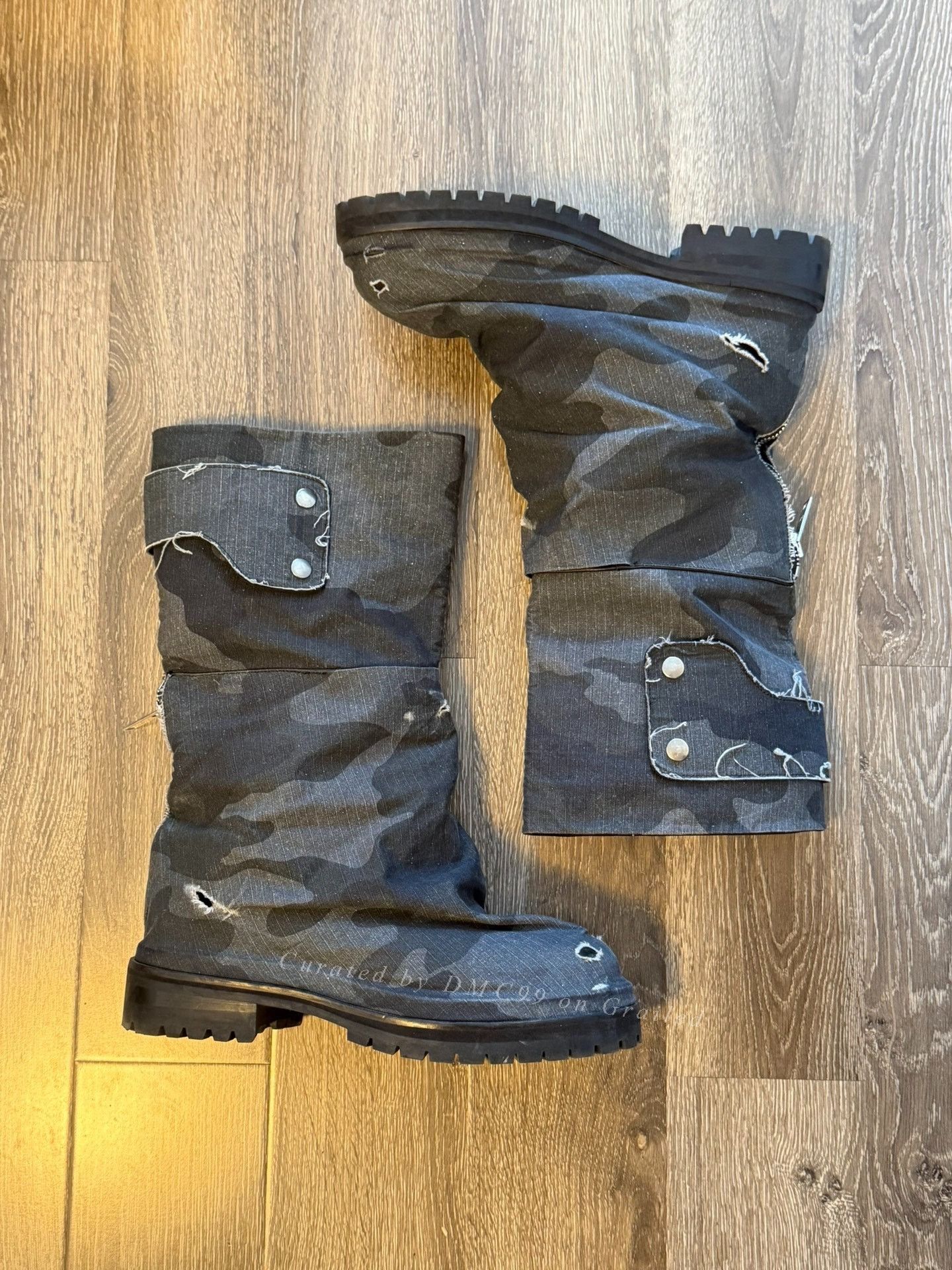 424 424inc Dark Camo High-Top Dragon Boots Size US 10 / EU 43 - 1 Thumbnail