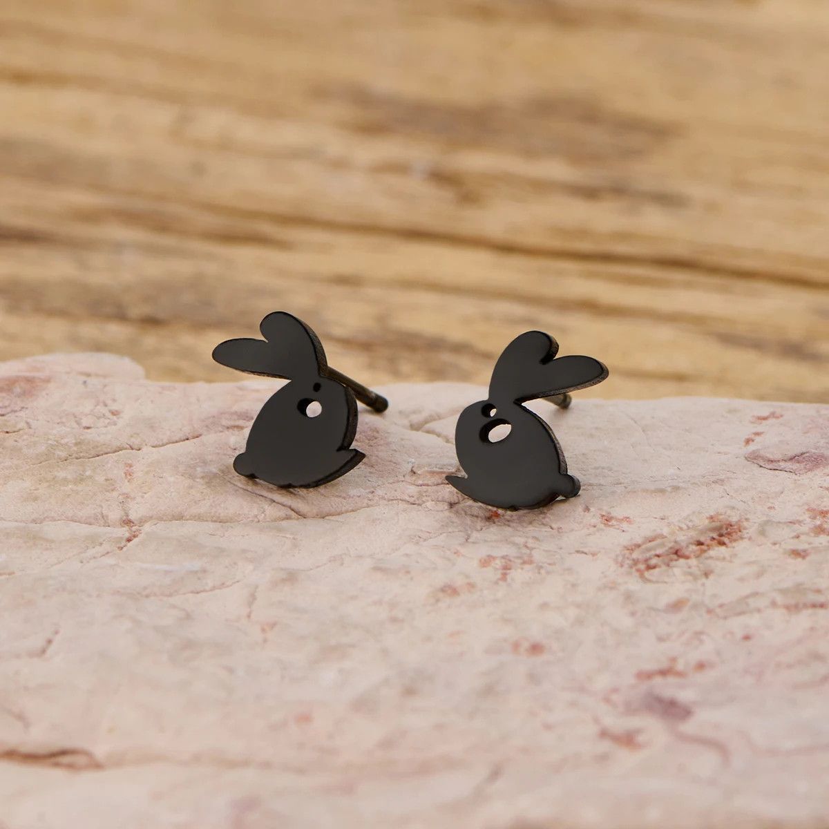 Jewelry Cute Rabbit Mini Stud Earrings Charm Earring Gift Size ONE SIZE - 1 Preview