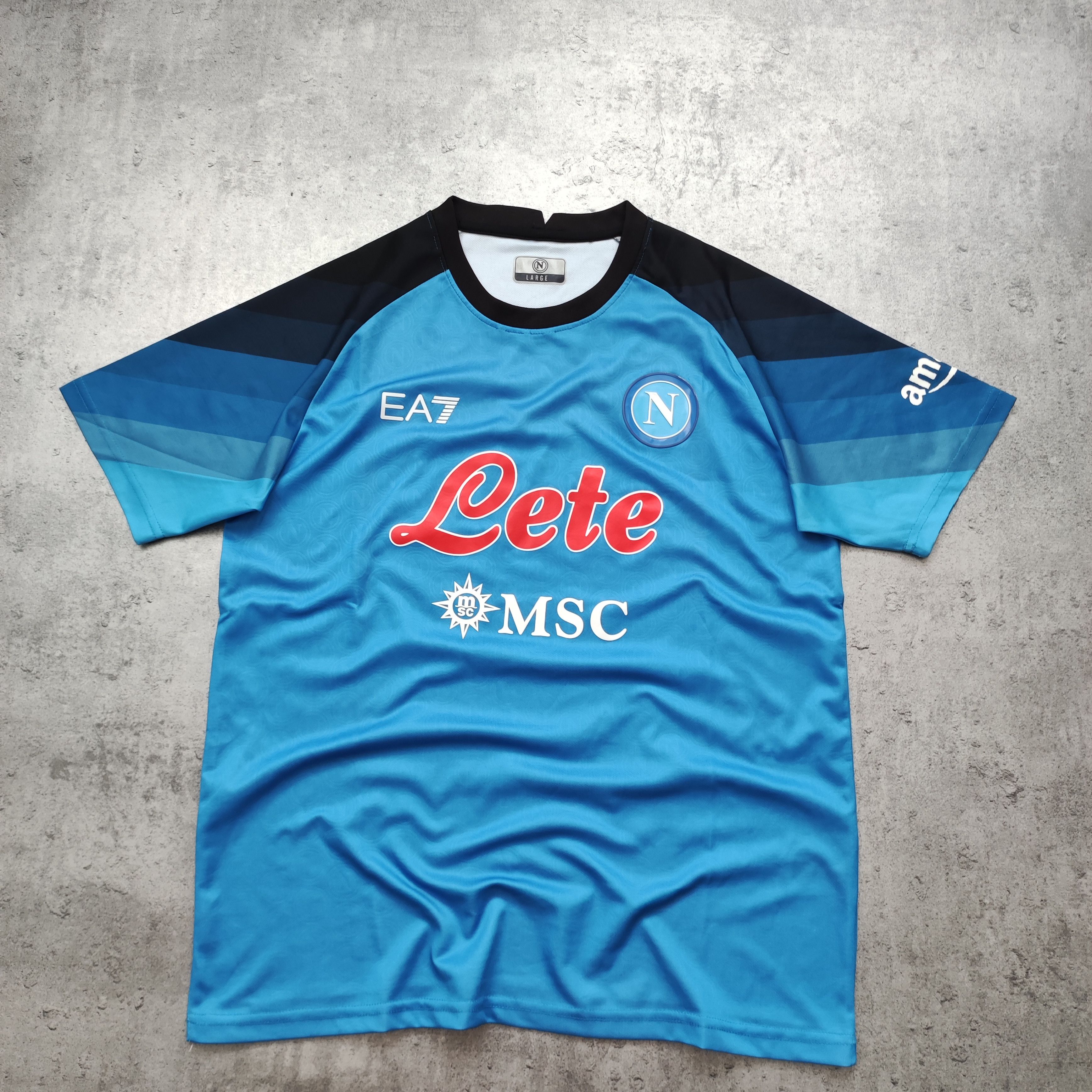 Armani Football Jersey Italy EA7 SSC Napoli 2022/23 Champion Kit Size US L / EU 52-54 / 3 - 2 Thumbnail