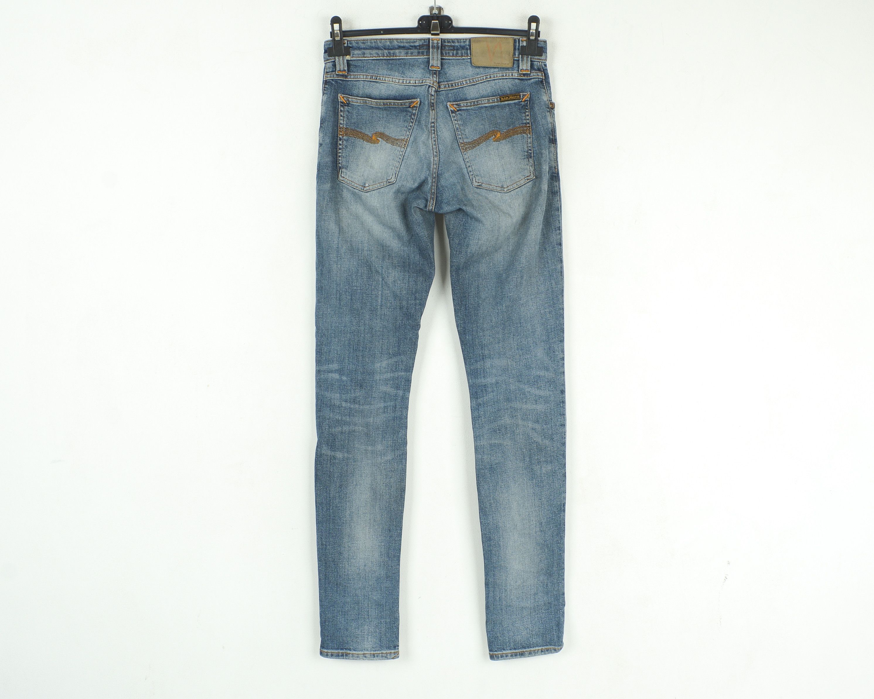 Nudie Jeans Skinny Sam Org Spring Blue W27 L32 Slim Jeans Denim Trousers Size US 27 - 3 Thumbnail