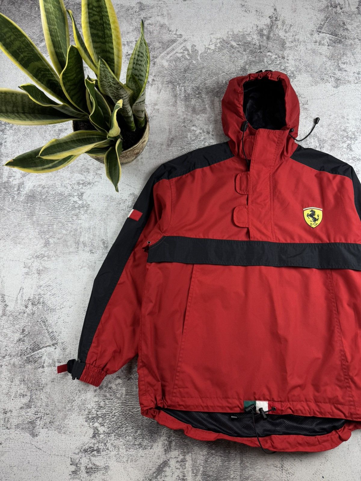 Ferrari Ferrari 2000 Vintage Racing Moto Italy Men’s Small Size S Anorak Zip Light Jacket Size US S / EU 44-46 / 1 - 2 Thumbnail