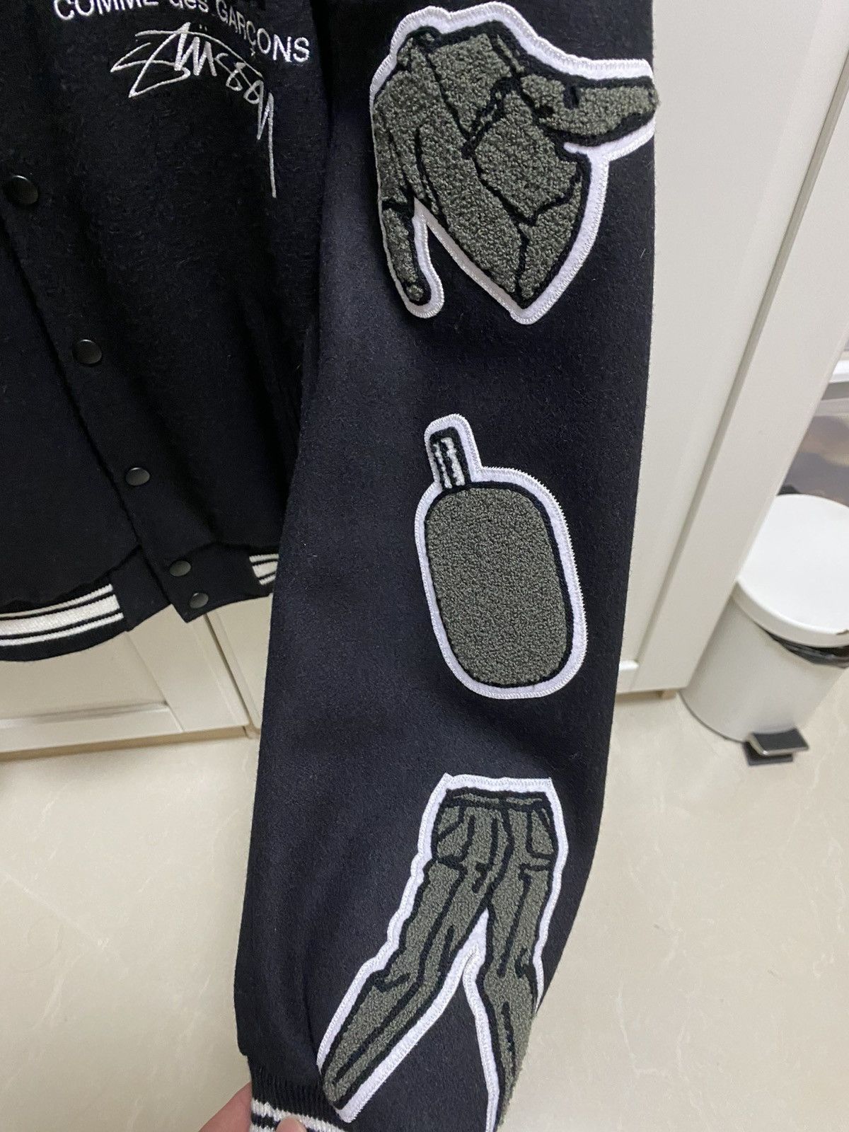 Comme des Garcons × Stussy Stussy x Cdg 40th anniversary varsity jacket Size US S / EU 44-46 / 1 - 2 Thumbnail