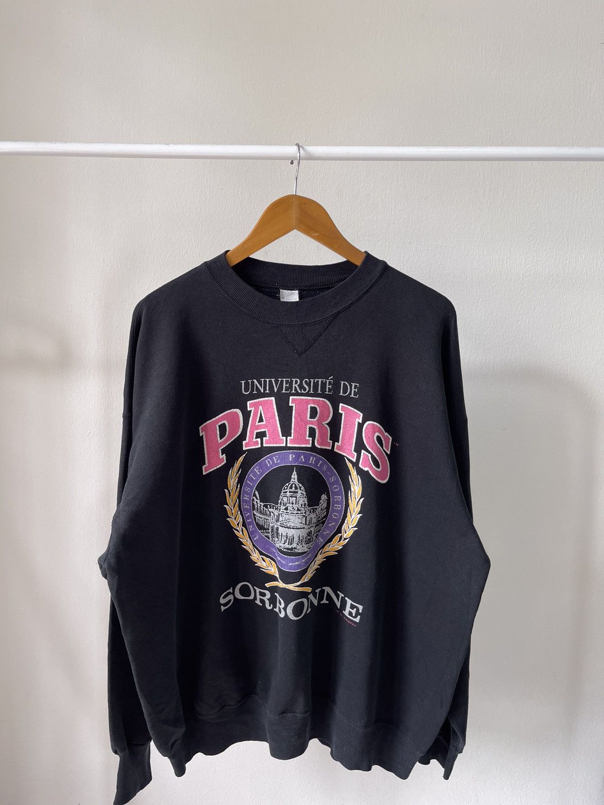 Champion × Vintage 1980s Champion Universite De Paris Sorbonne Sweatshirt Size US XL / EU 56 / 4 - 7 Thumbnail