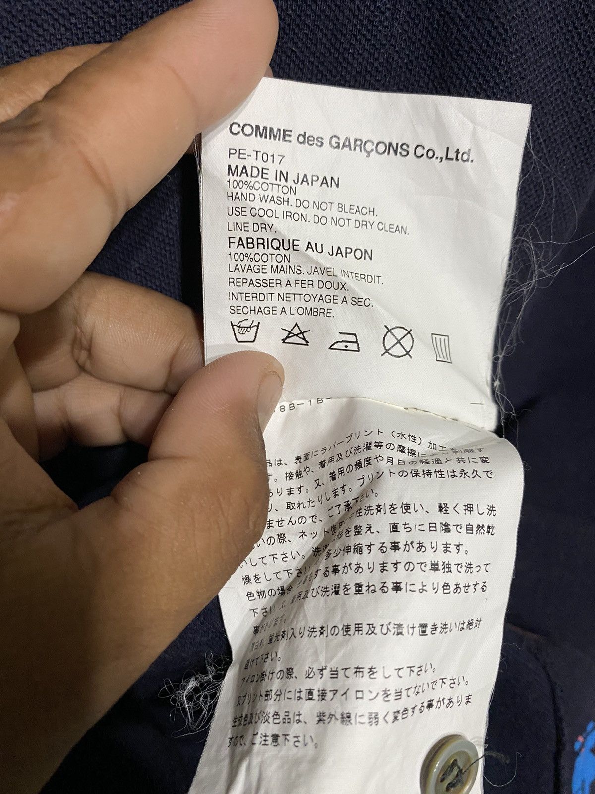 Comme des Garcons × Designer × Japanese Brand Comme Des Garcons Polo Shirt Size US M / EU 48-50 / 2 - 8 Thumbnail
