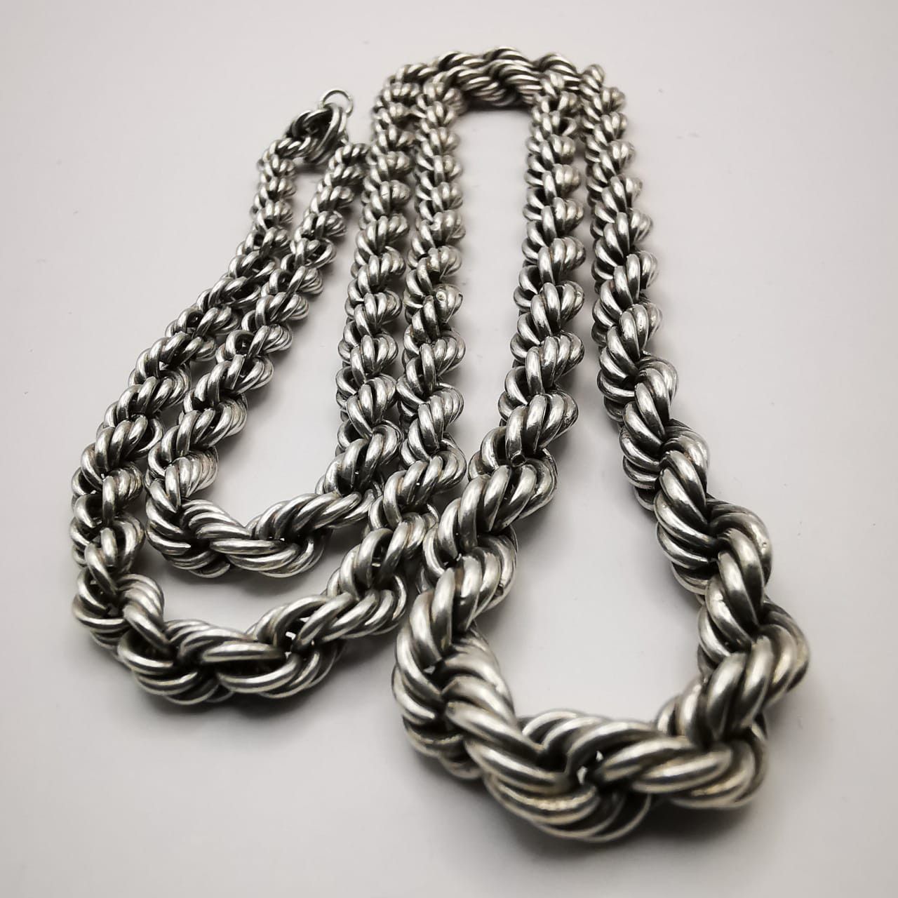 Vintage Vintage Statement 925 Sterling Silver Jewelry Chain 58,6 g Size ONE SIZE - 1 Thumbnail