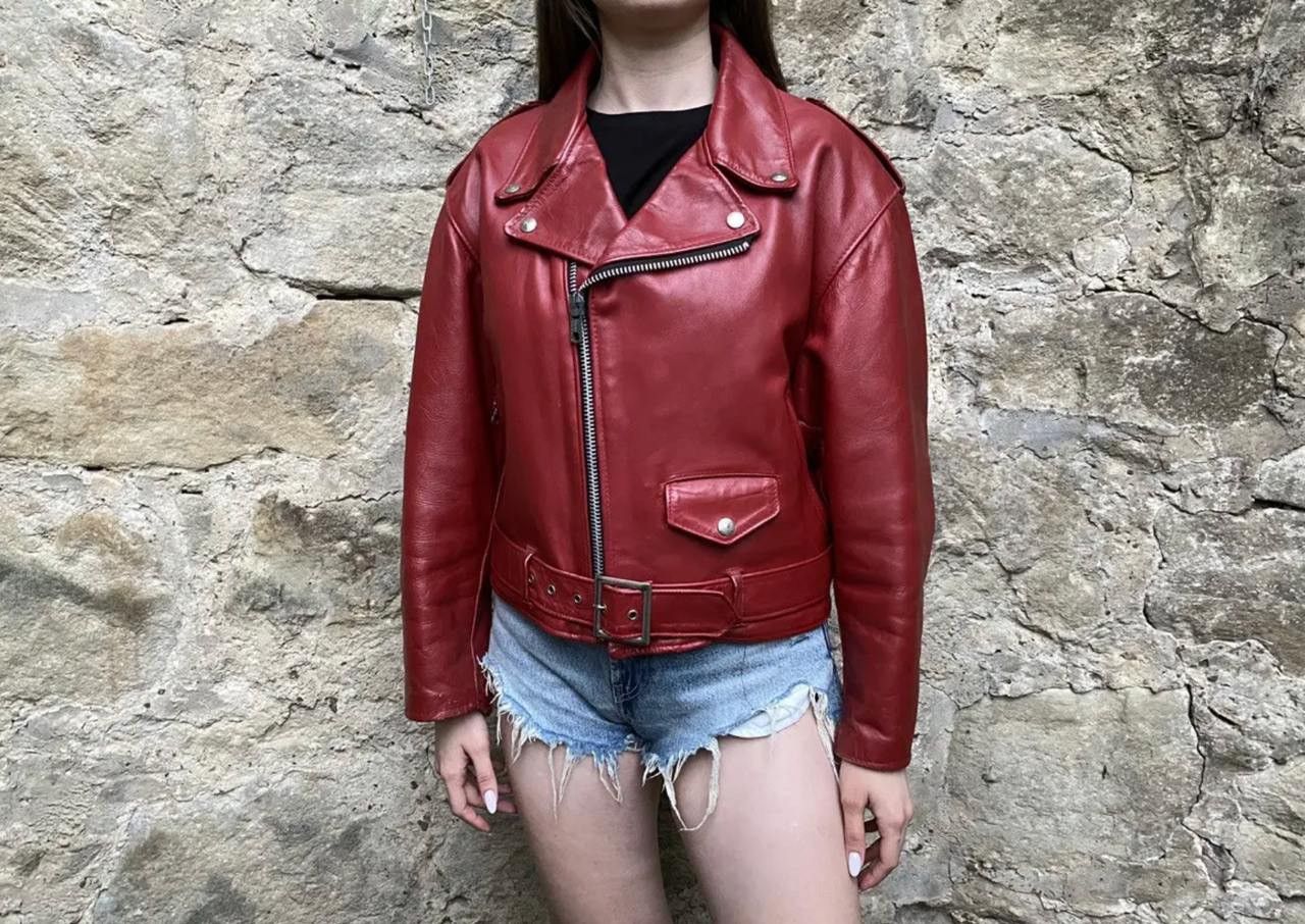 Schott Original Red Schott Perfecto 608w Vintage Biker Jacket Size US S / EU 44-46 / 1 - 2 Thumbnail