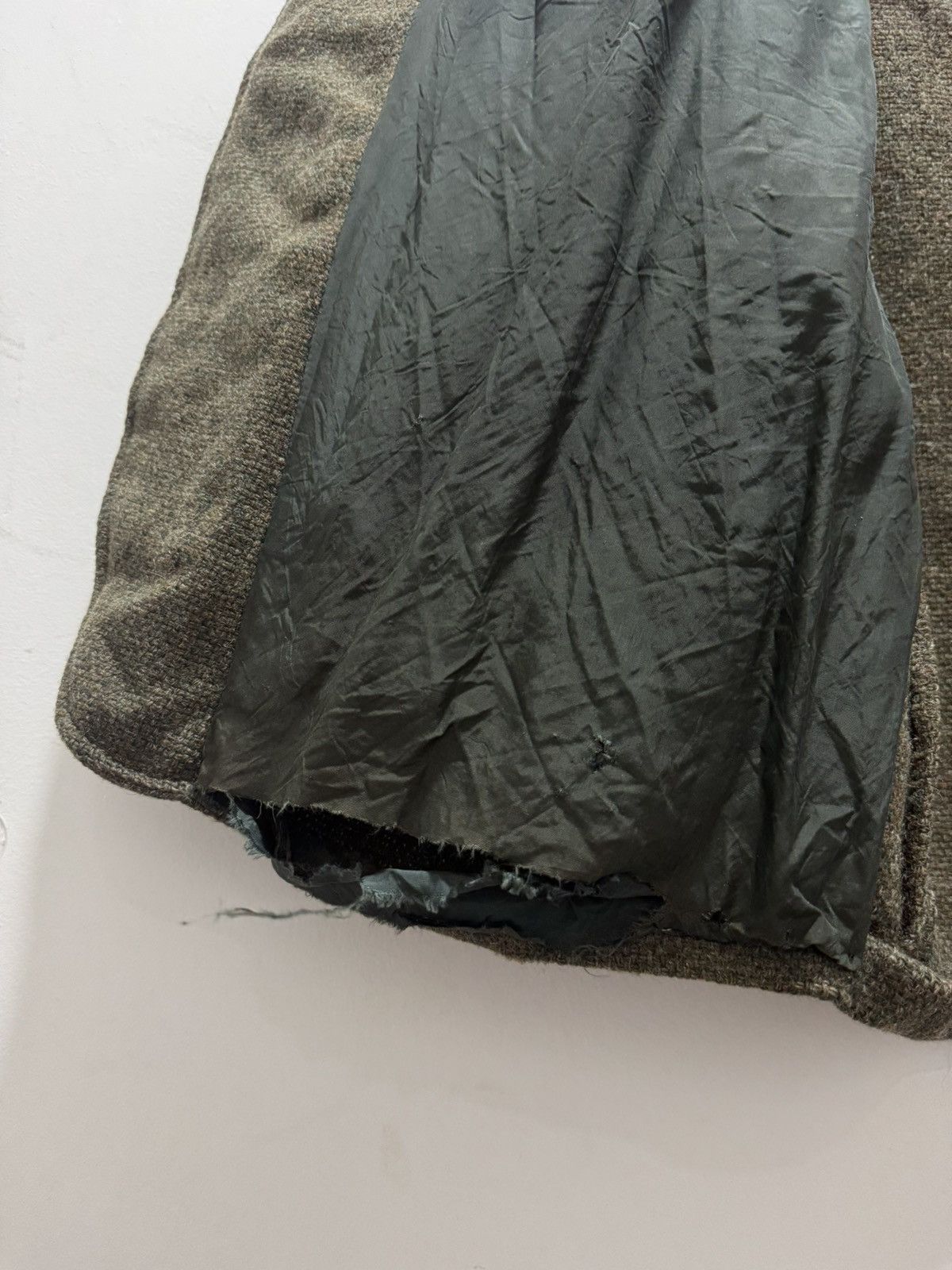 Designer × Harris Tweed DISTRESSED HARRIS TWEED HAND WOVENWOOL BLAZER JACKET Size US S / EU 44-46 / 1 - 12 Thumbnail