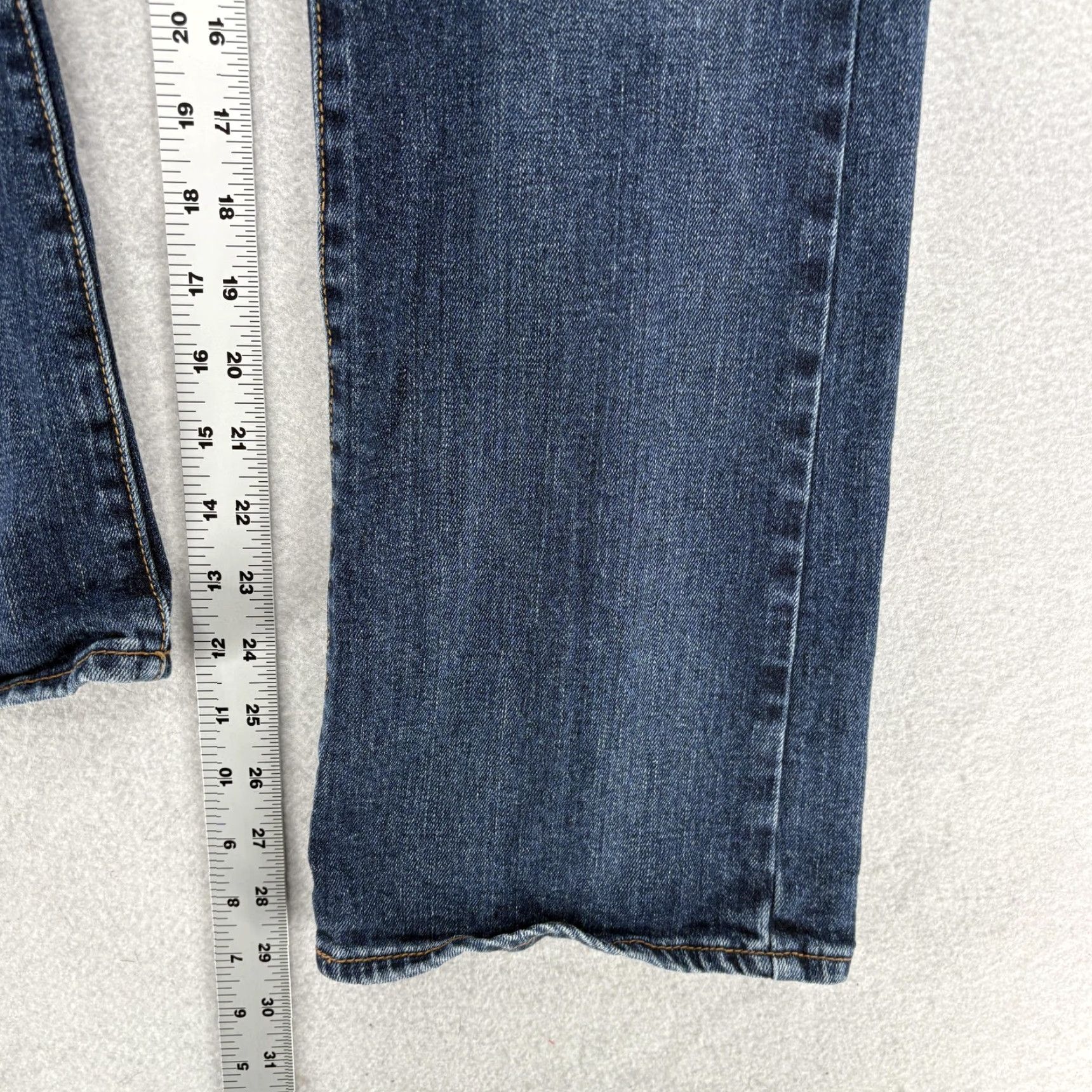 American Eagle Outfitters American Eagle Outfitters Jeans Bootcut Womens 8 Blue Dark Wash Low Rise Stretch 5-Pocket Denim Zipper Button Size 30" / US 8 / IT 44 - 7 Thumbnail