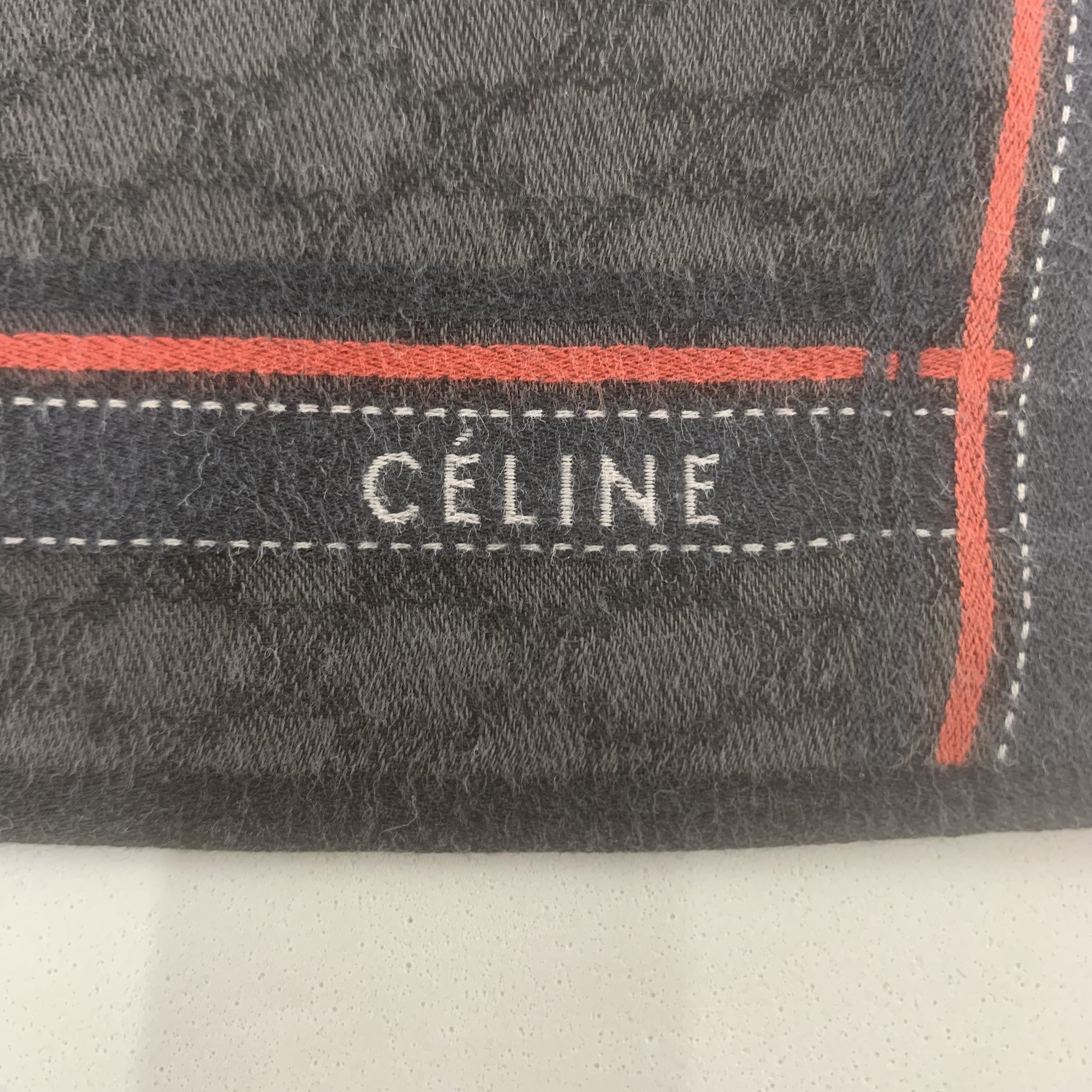 Celine Celine Handkerchief Bandana Neckerchief Square TB3460 Size ONE SIZE - 4 Thumbnail