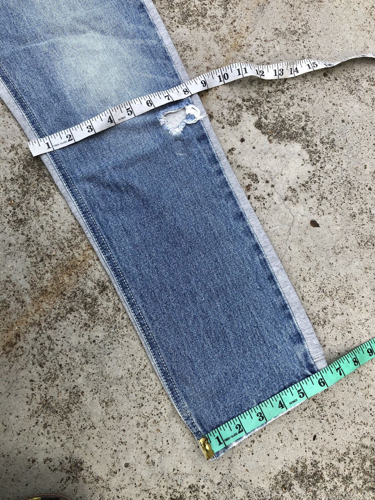 Japanese Brand RECONSTRUCTED DENIM BY RODEO CROWN Size US 30 / EU 46 - 9 Thumbnail