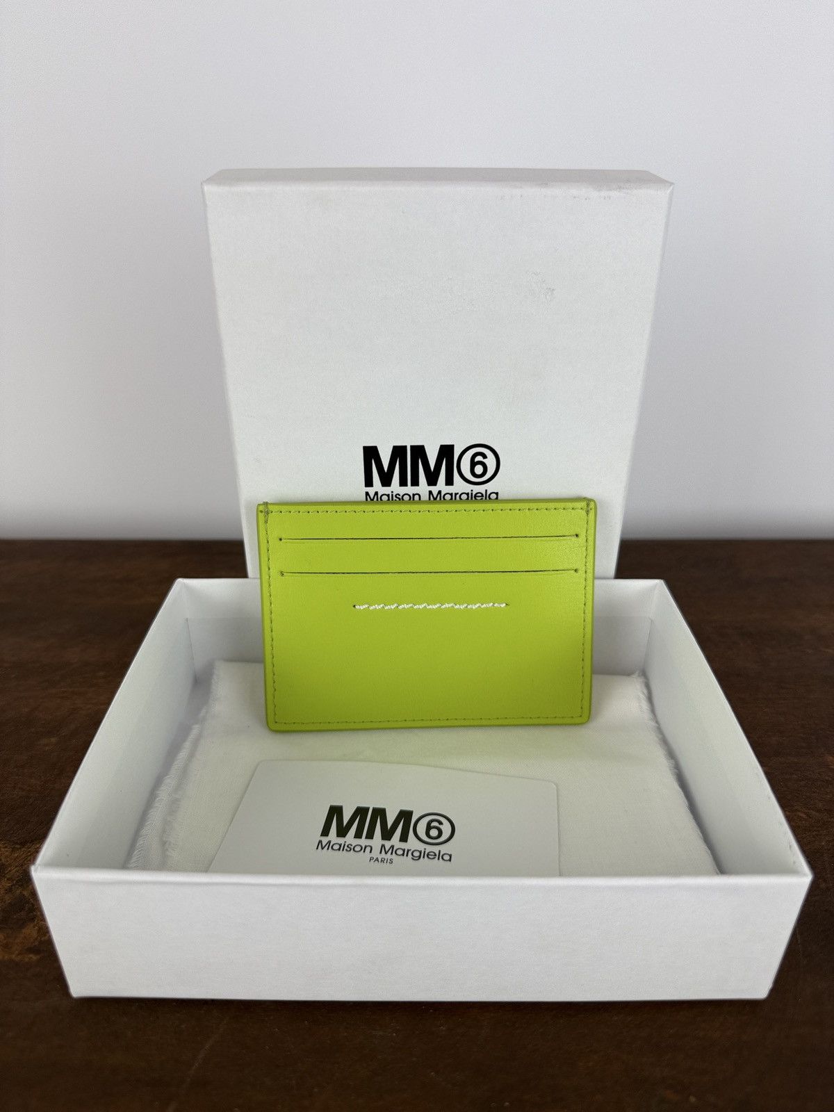 Maison Margiela Green lime Maison Martin Margiela card holder (new with box) Size ONE SIZE - 2 Thumbnail
