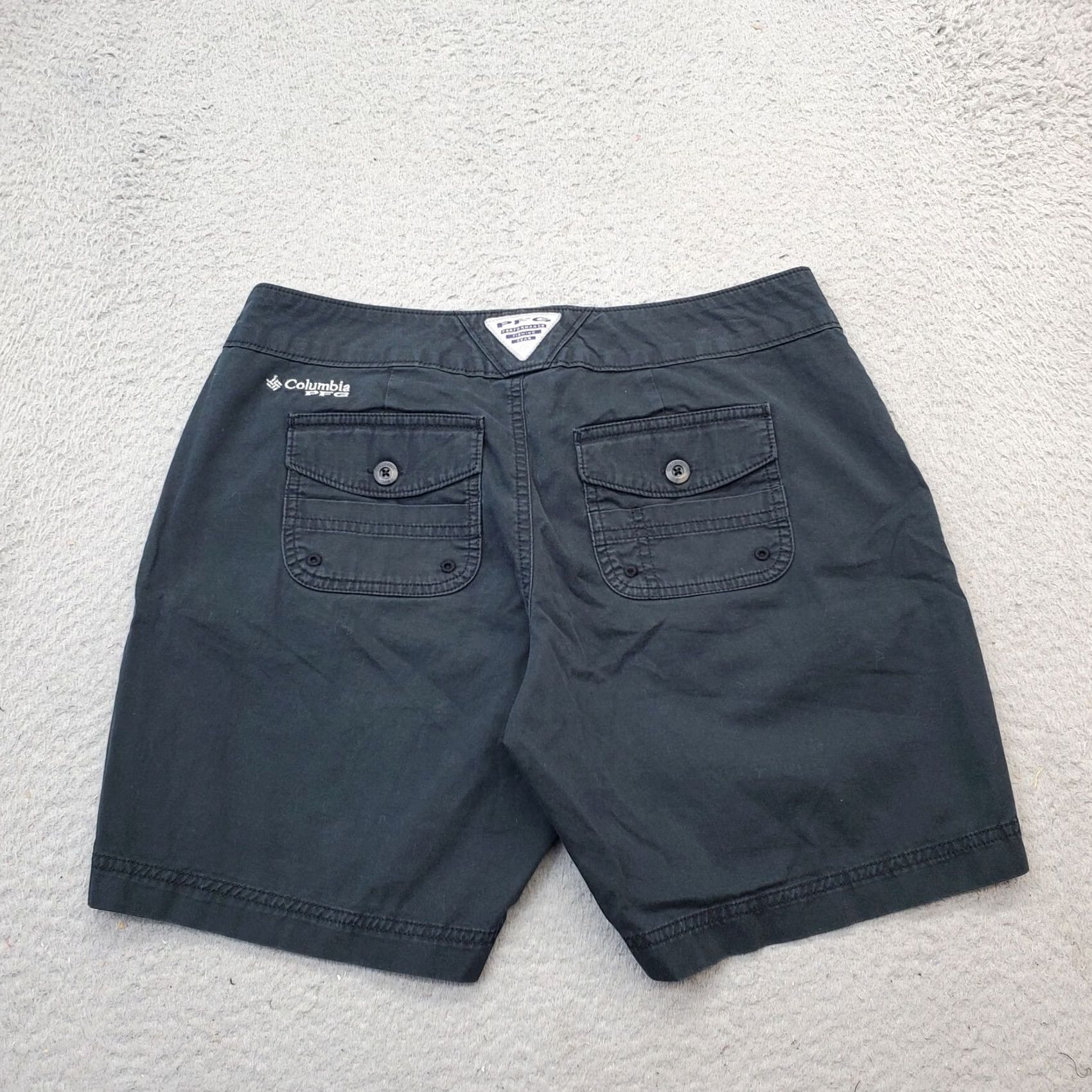 Vintage Columbia Sun Protection Chino Shorts Women Size 6/7 Navy Omni Shade 2-Button Fly Size 28" / US 6 / IT 42 - 2 Thumbnail