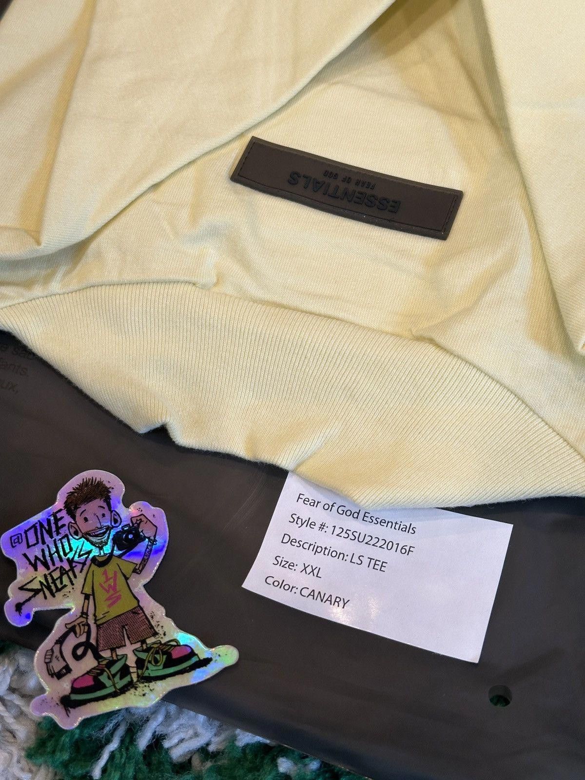 Fear of God Fear of God Essentials L/S Tee Canary Size XXL Size US XXL / EU 58 / 5 - 9 Thumbnail
