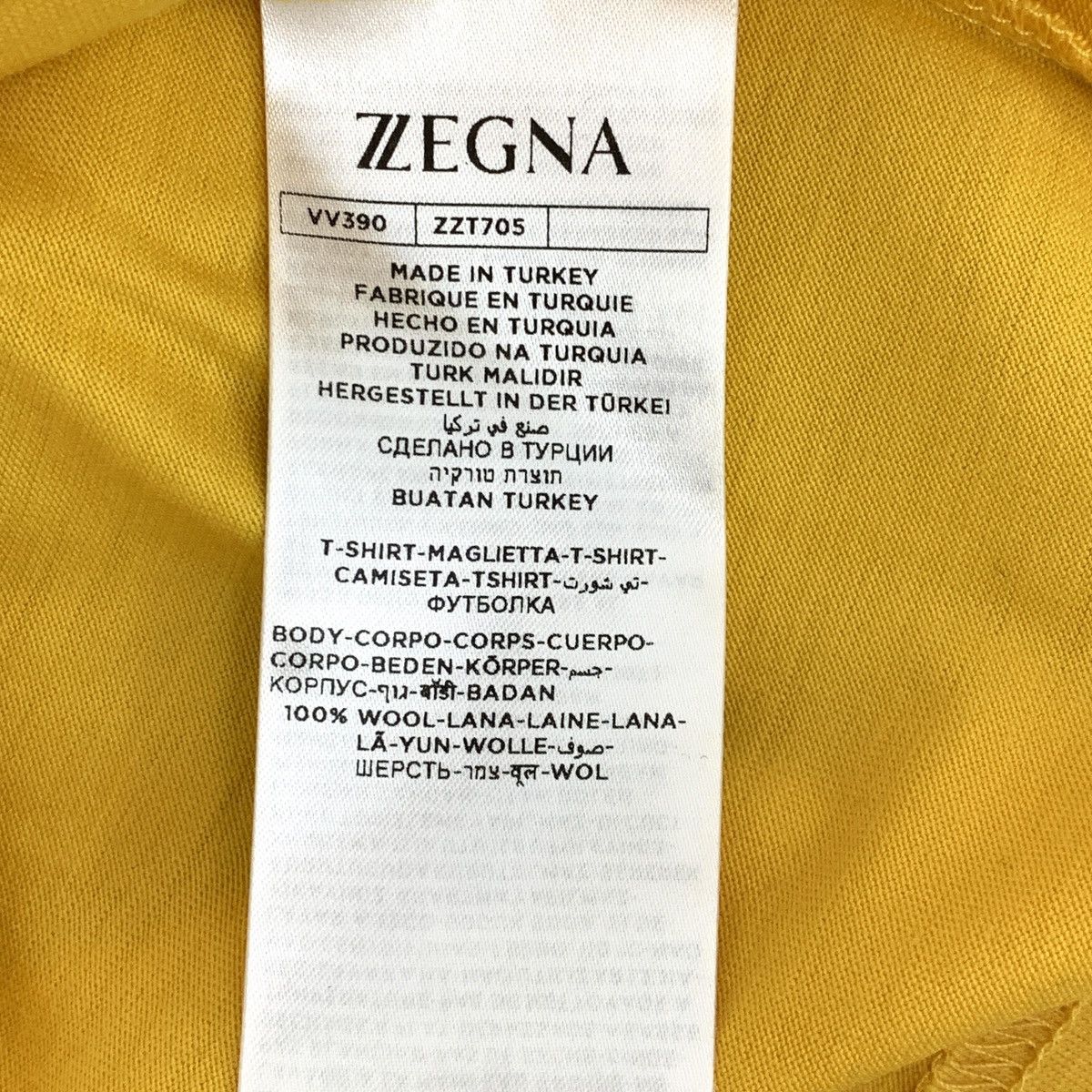Z Zegna Zegna Yellow Label Wool Crew Neck Short Sleeve T-Shirt K26WX Size US S / EU 44-46 / 1 - 8 Thumbnail
