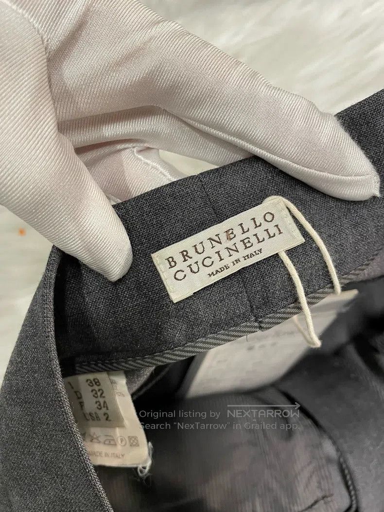 Brunello Cucinelli Brunello Cucinelli Grayish black shearling trousers Size 25" / US 0 / IT 36 - 3 Thumbnail