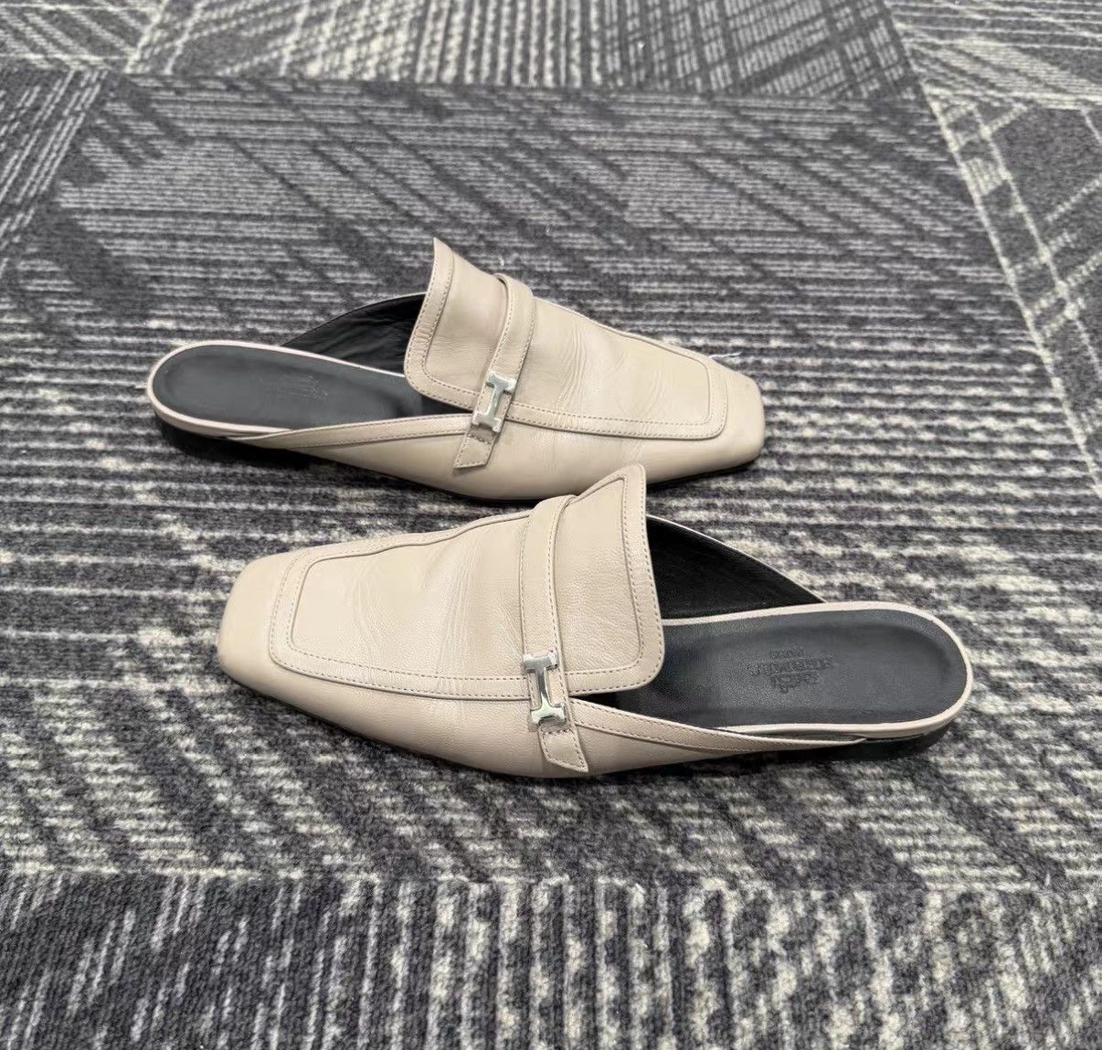 Hermes Hermes Groupie Mule Slippers J42 Size US 8 / IT 38 - 4 Thumbnail